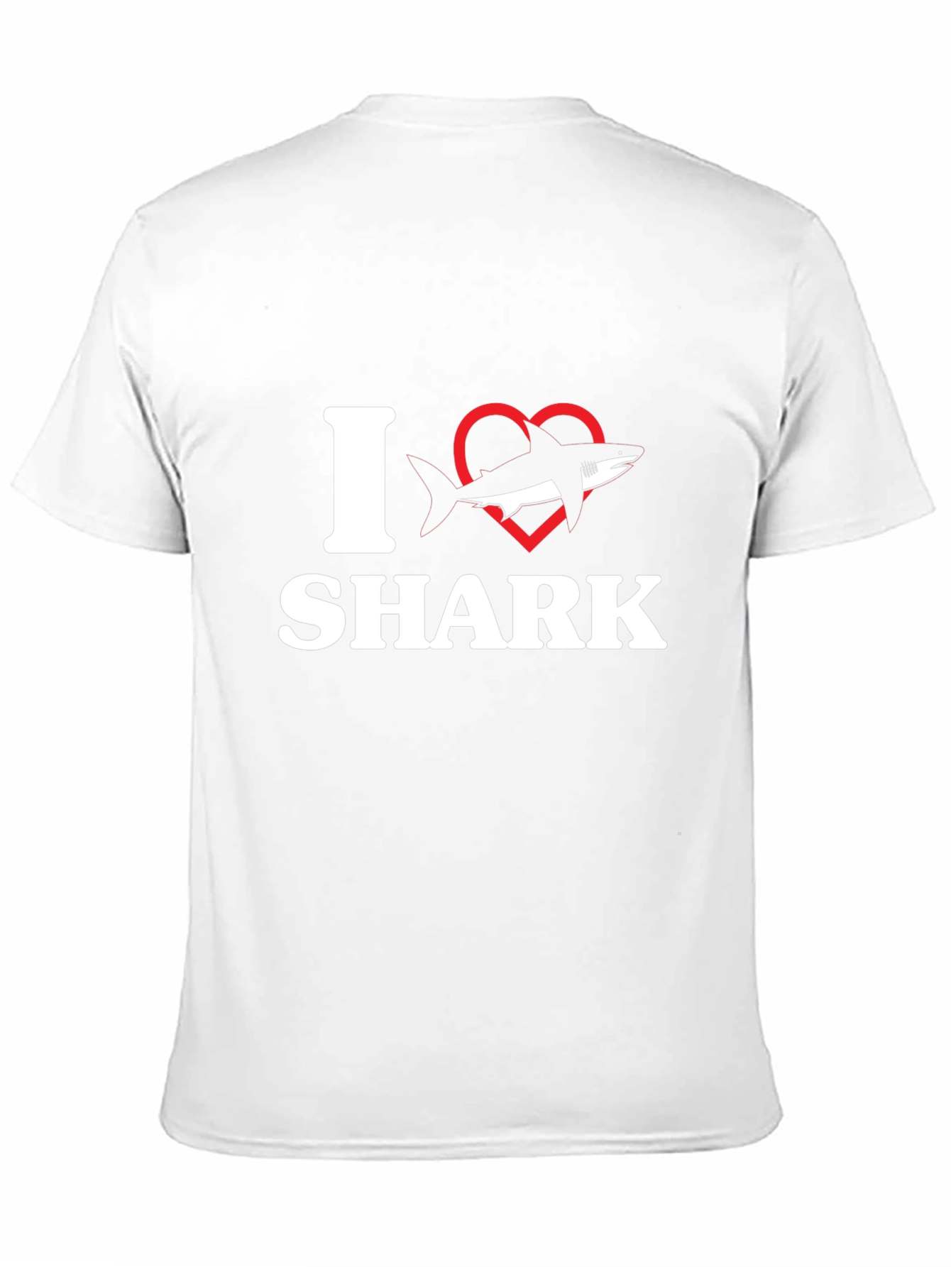 Black I Love Sharks T-Shirt - Black view 11