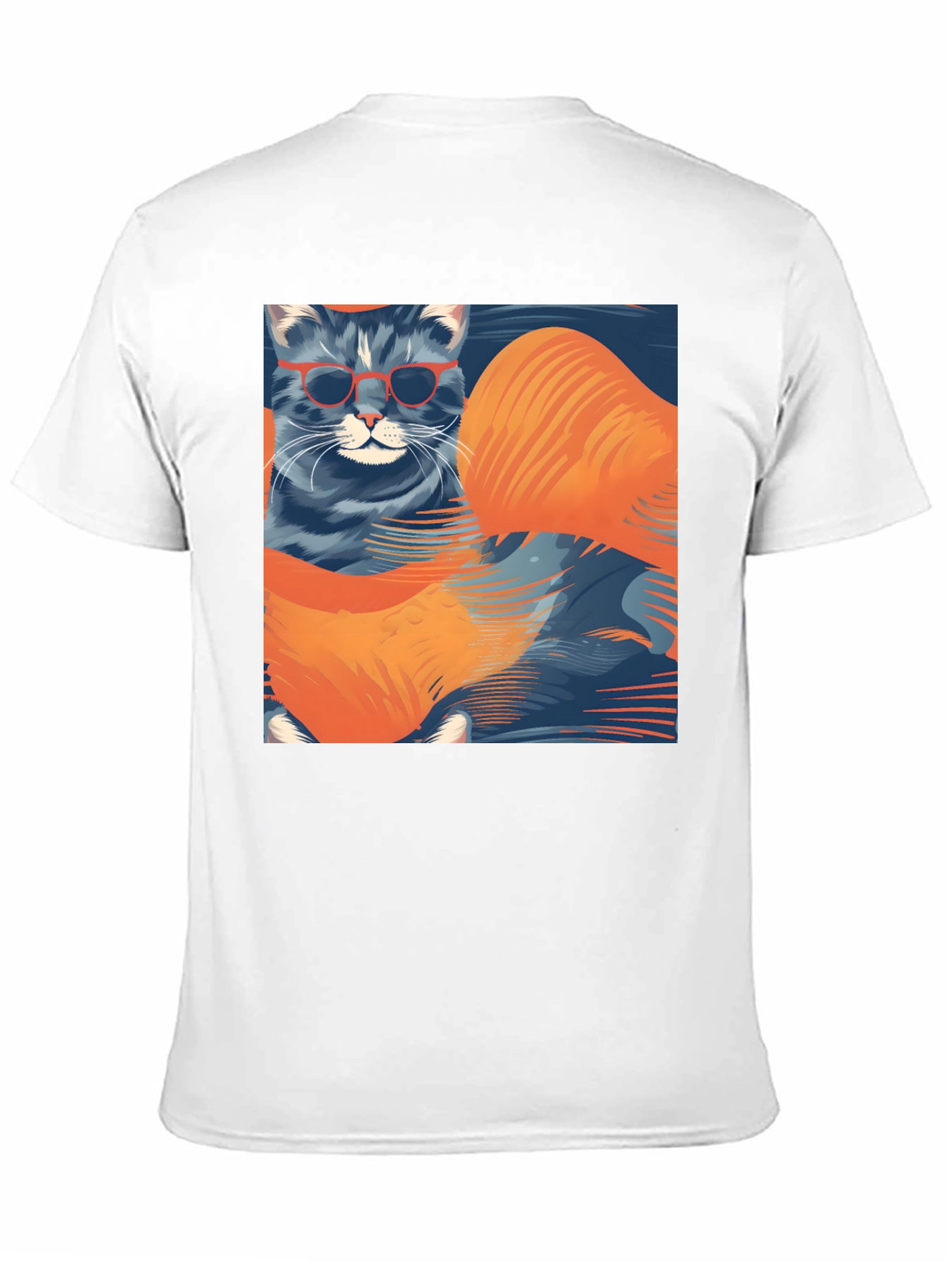 Black Cool Cat Graphic T-Shirt view 11