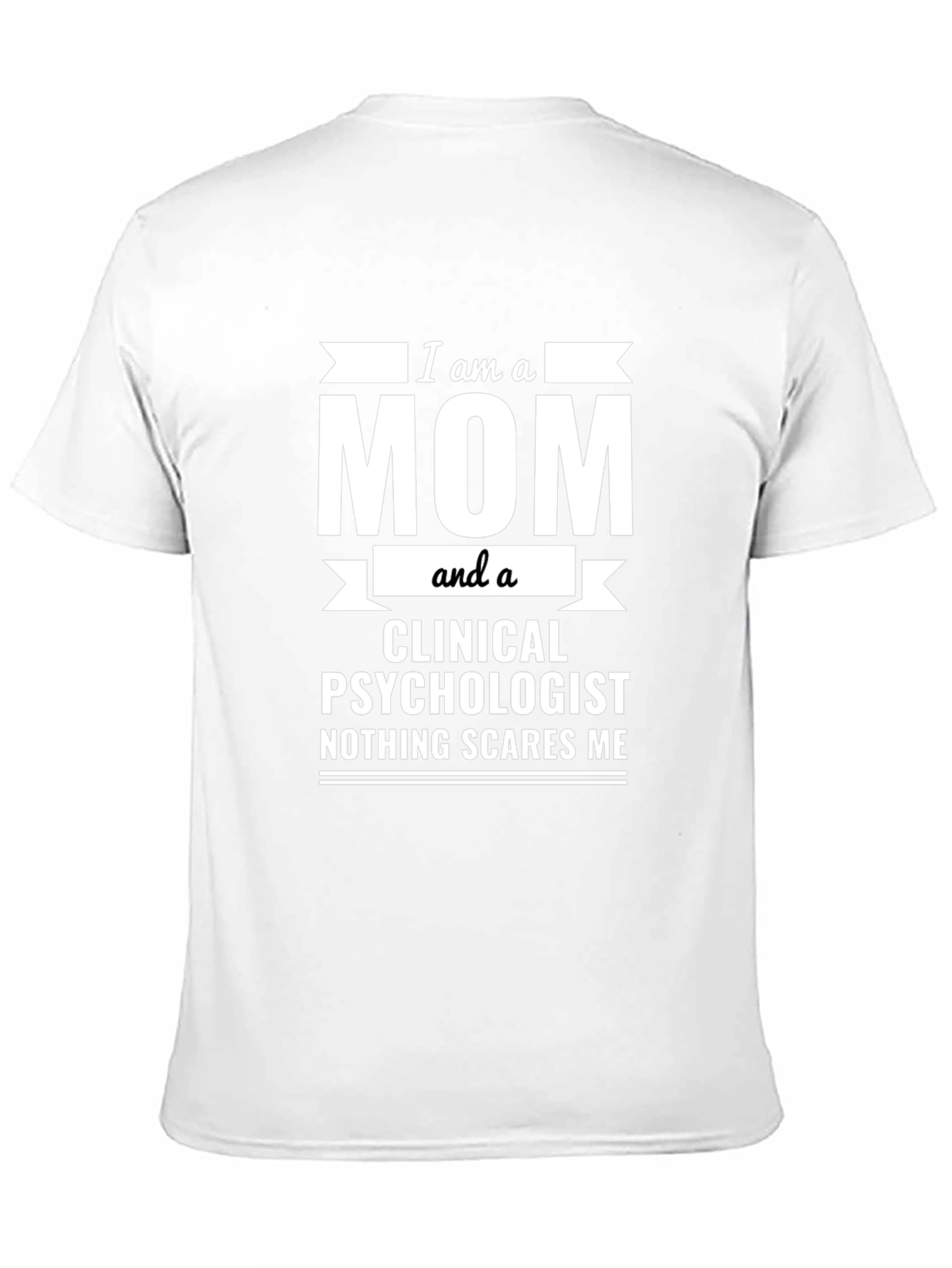 Black Mom and Clinical Psychologist Graphic Tee - Black view 11