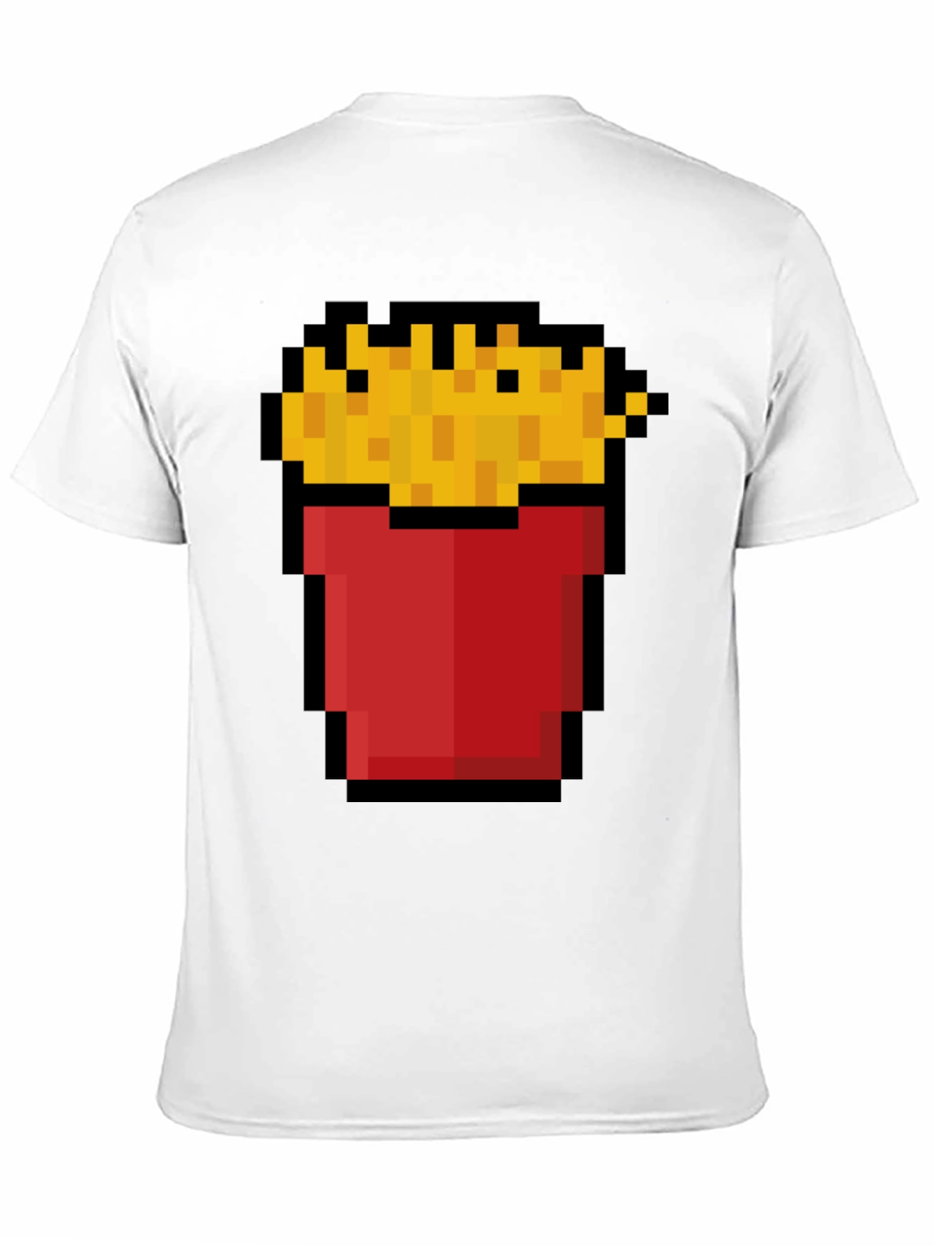 Black Pixel Fries Graphic Tee - Retro Gaming Style view 11