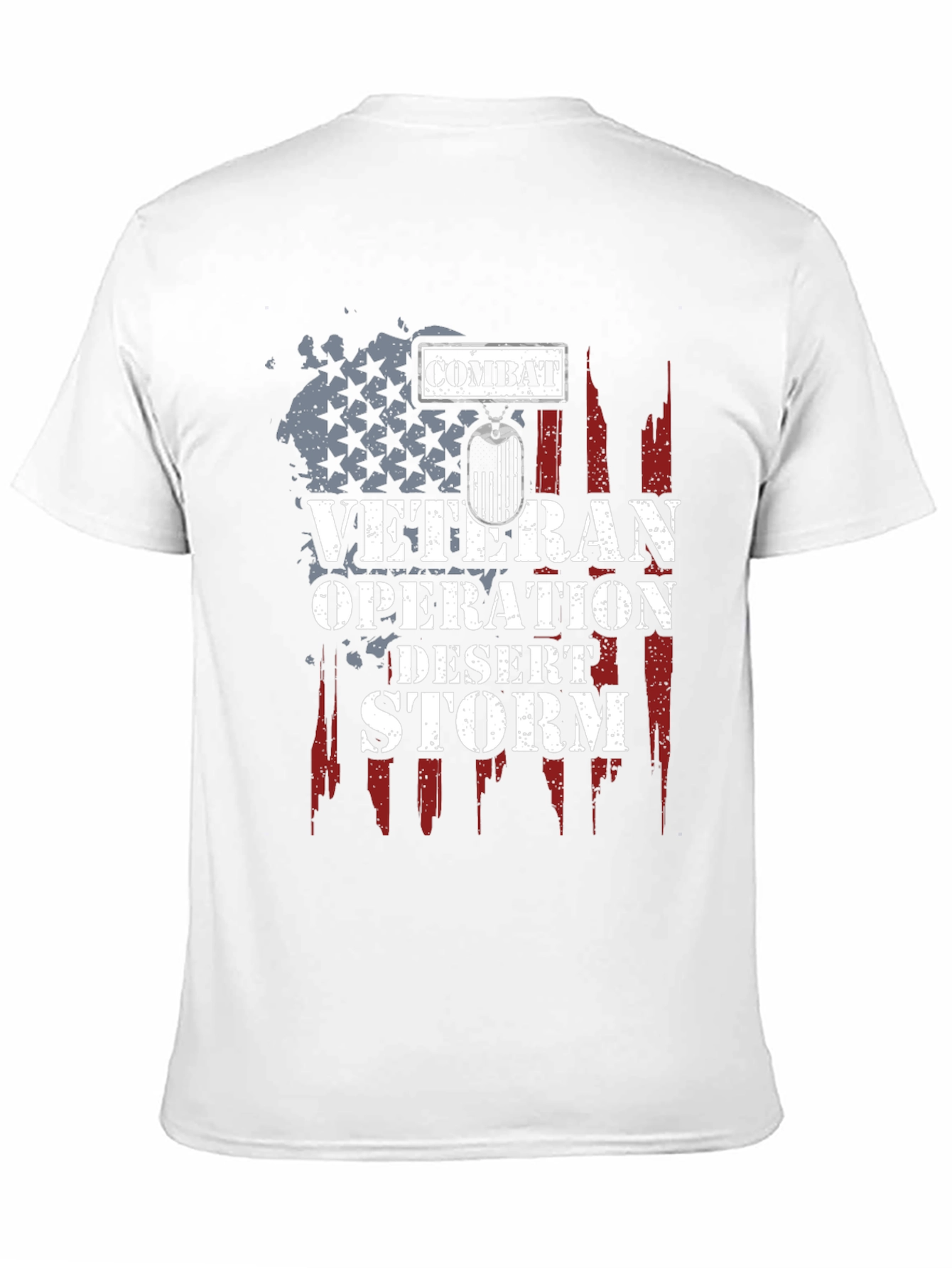 Black Combat Veteran Operation Desert Storm T-Shirt view 11