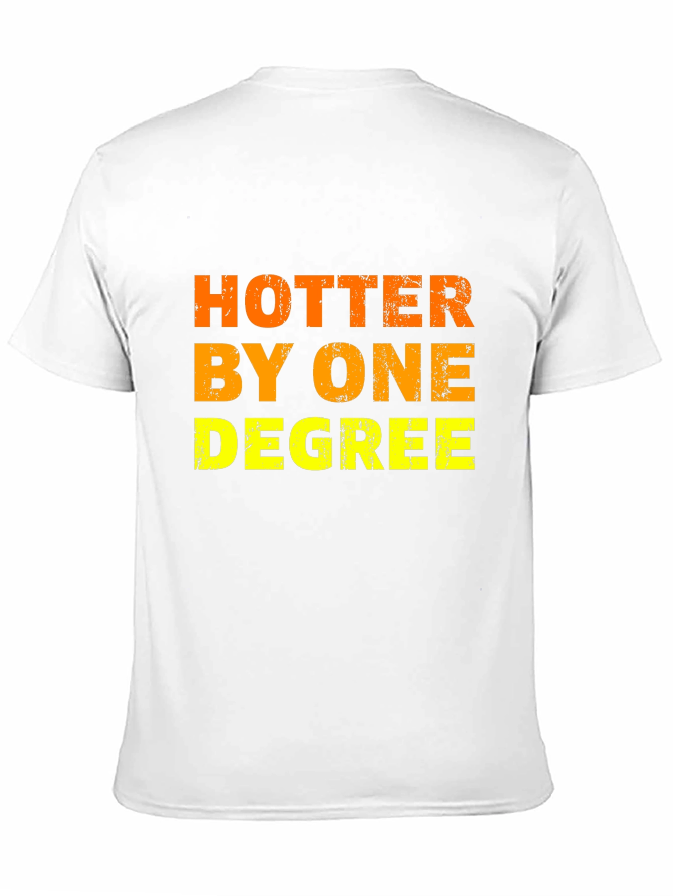 Black Hotter By One Degree Men's Black T-Shirt view 11