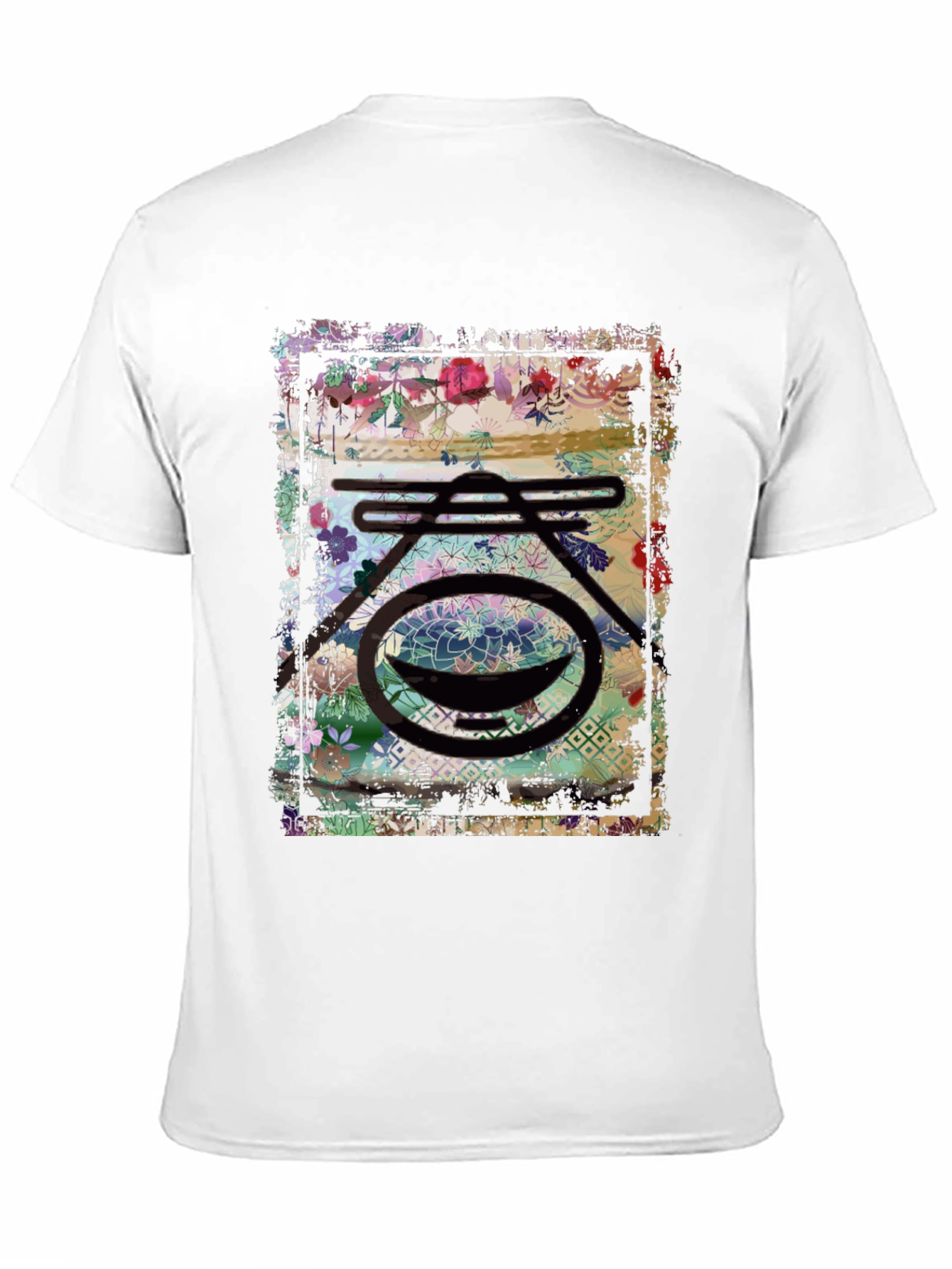 Black Floral Graphic Print Tee view 11