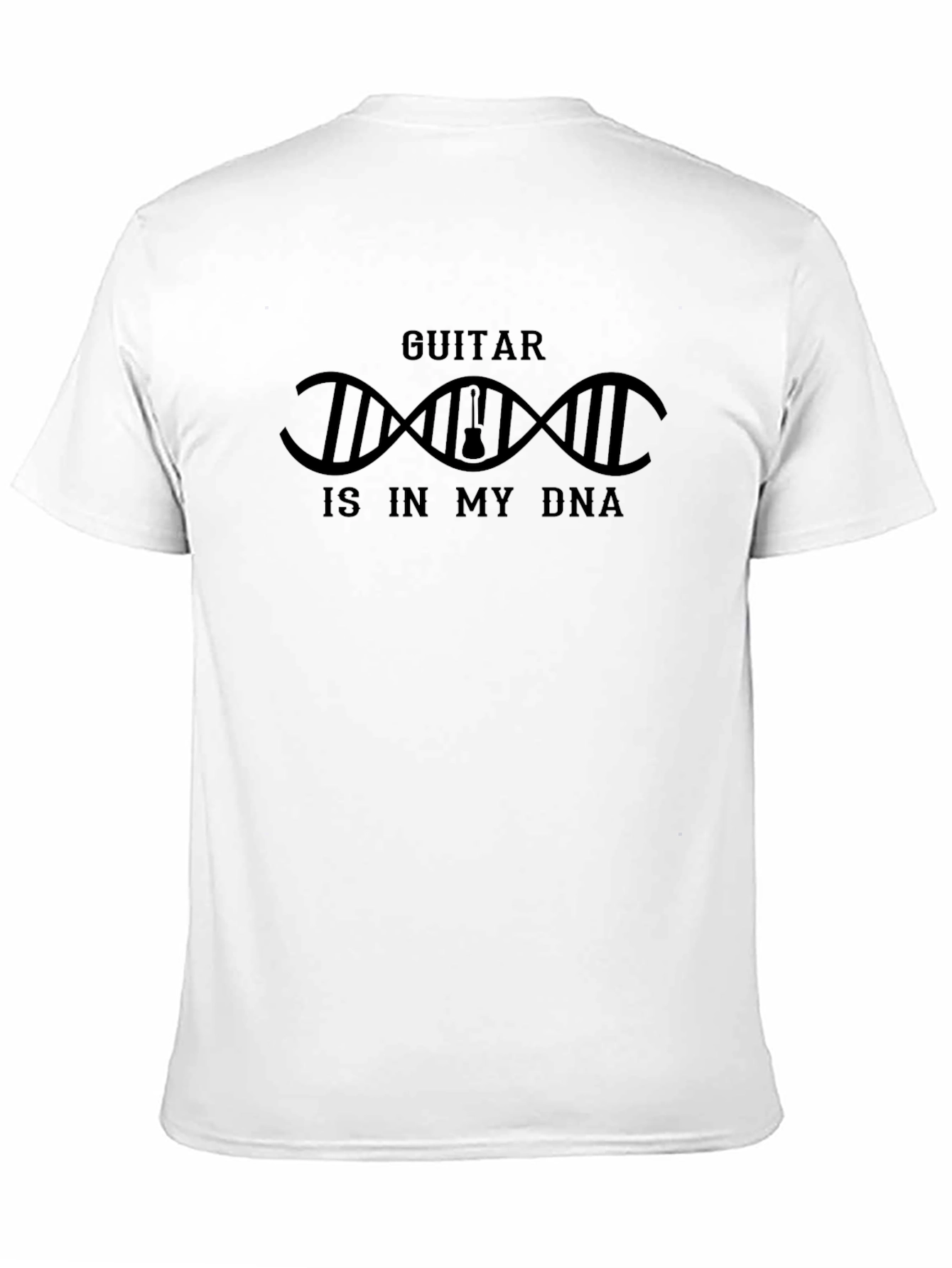 Black Guitar in DNA Graphic Tee - Black view 11