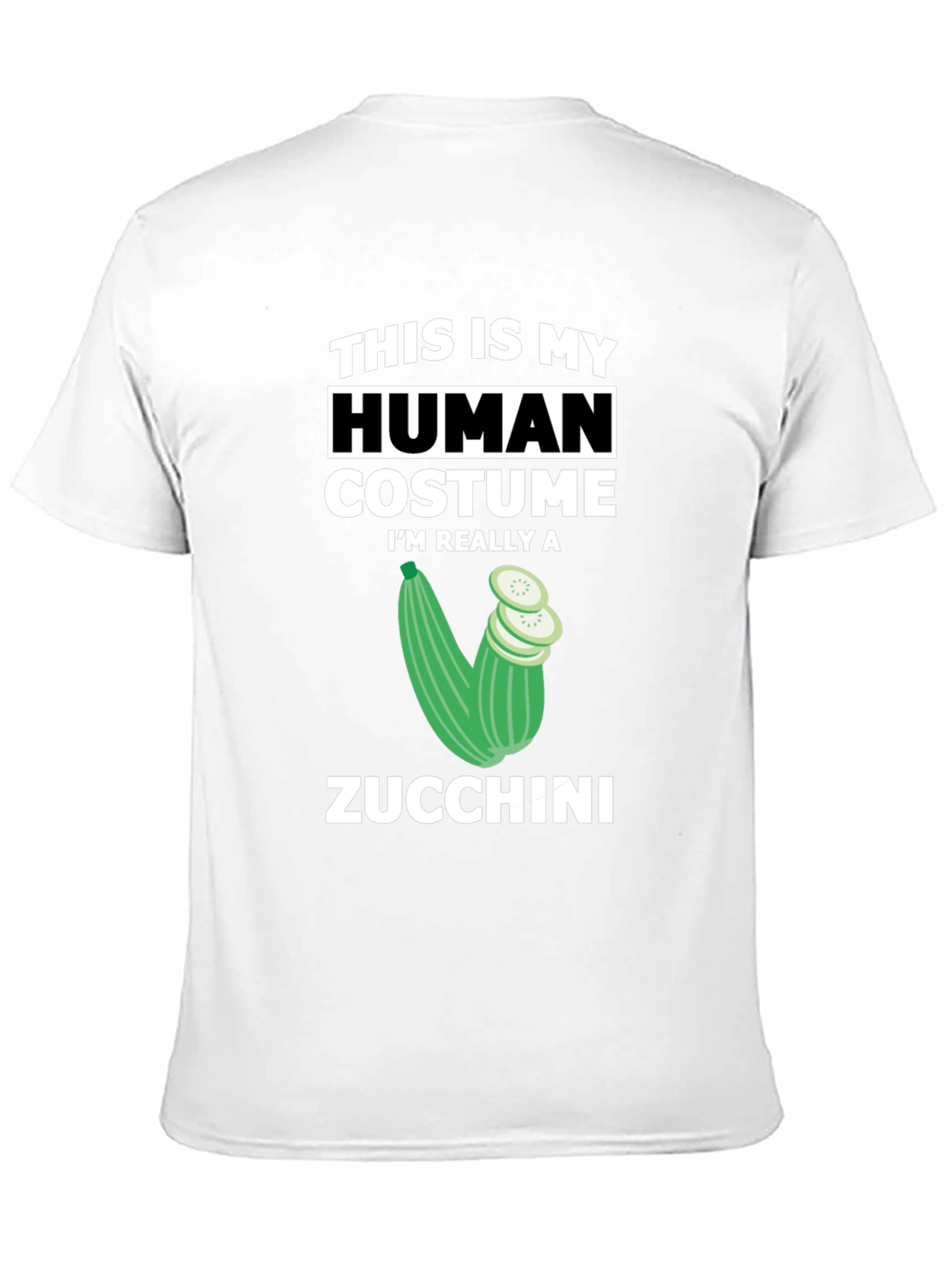 Zucchini Human Costume Funny T-Shirt - 11