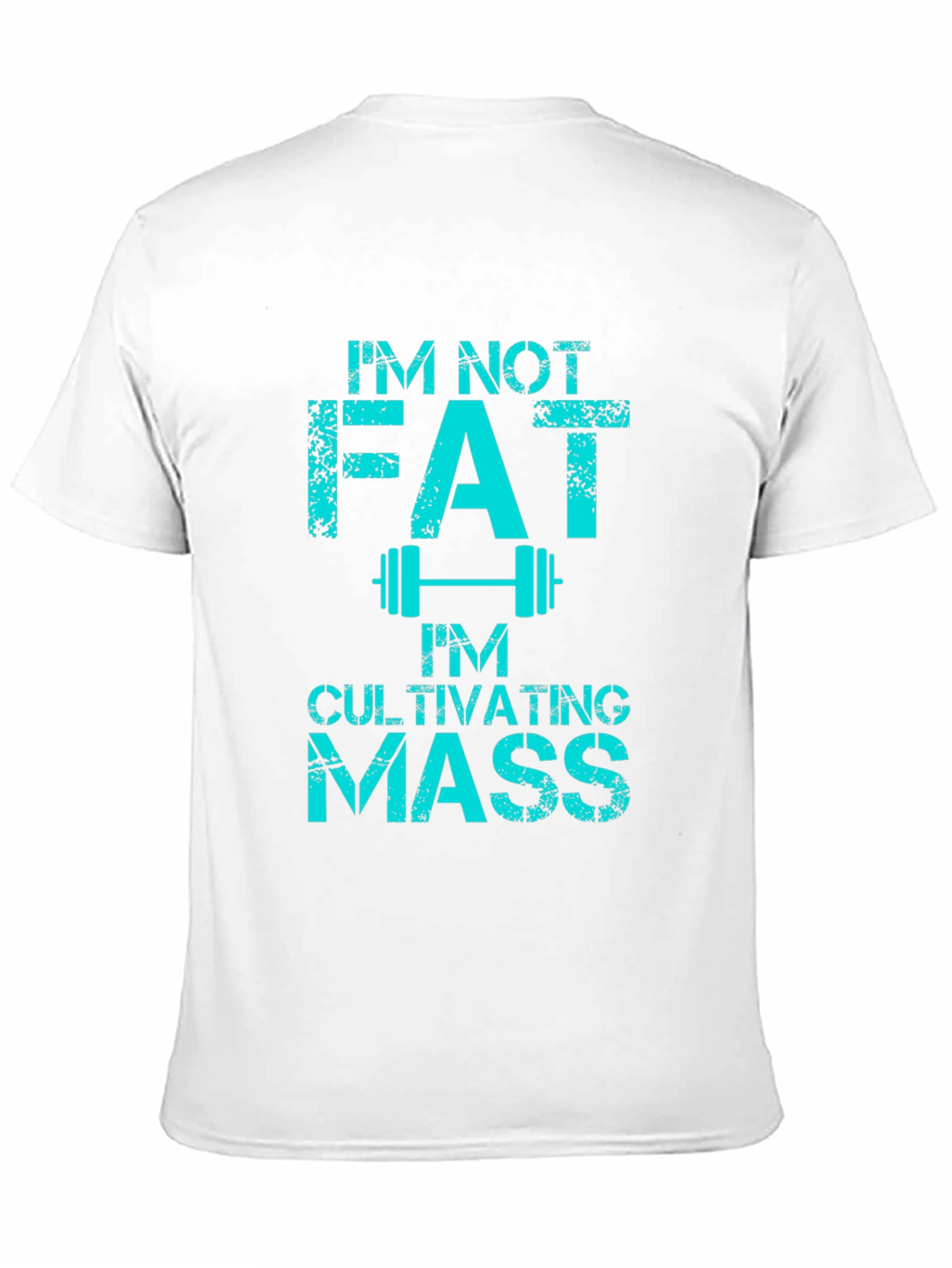 Black I'm Not Fat Cultivating Mass Graphic Tee view 11