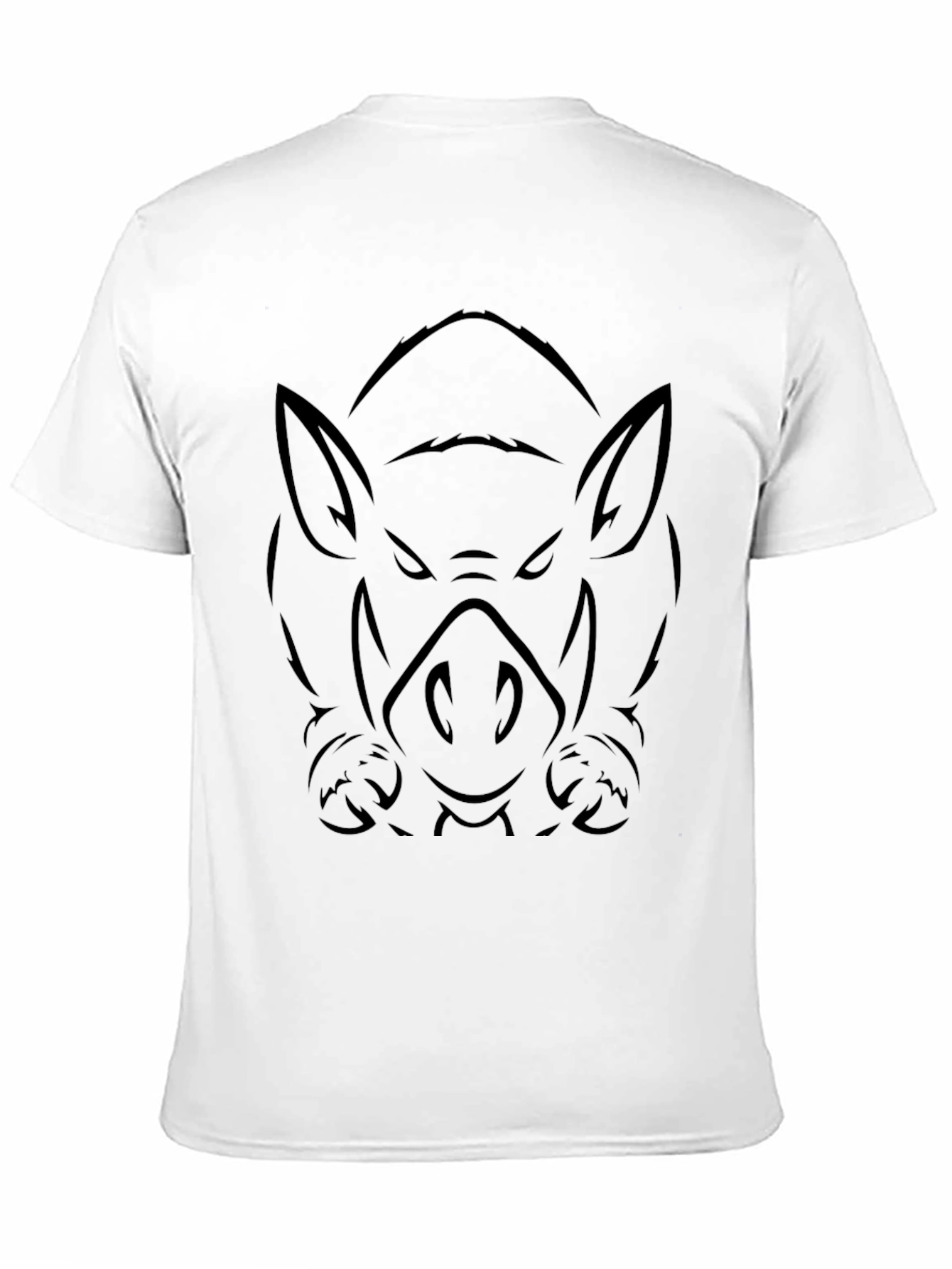 Black Men's Black Boar Graphic Tee view 11