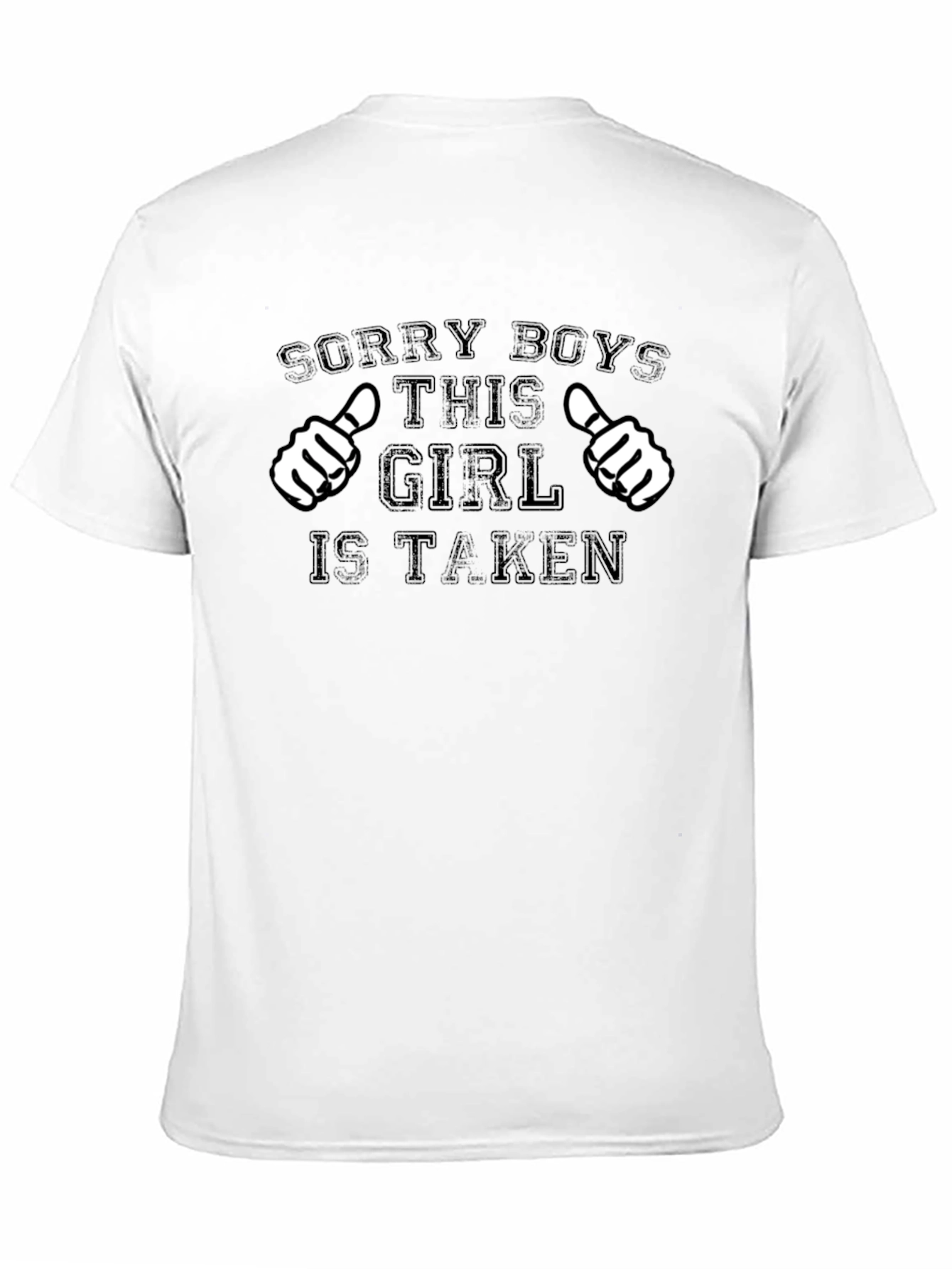 Black Sorry Boys This Girl Is Taken Black T-Shirt view 11
