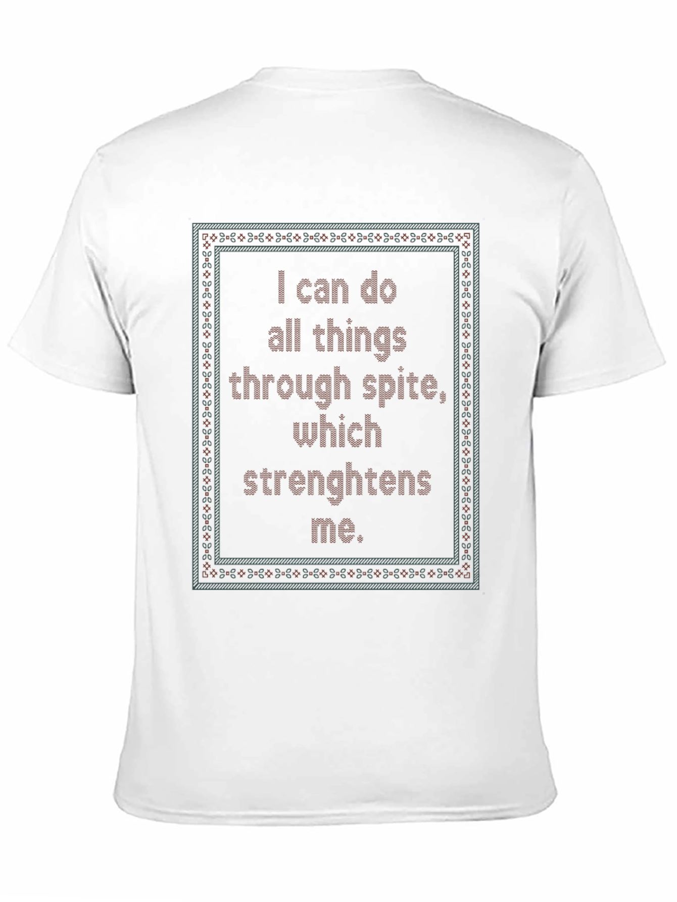 Black I Can Do All Things Through Spite Funny Graphic Tee view 11
