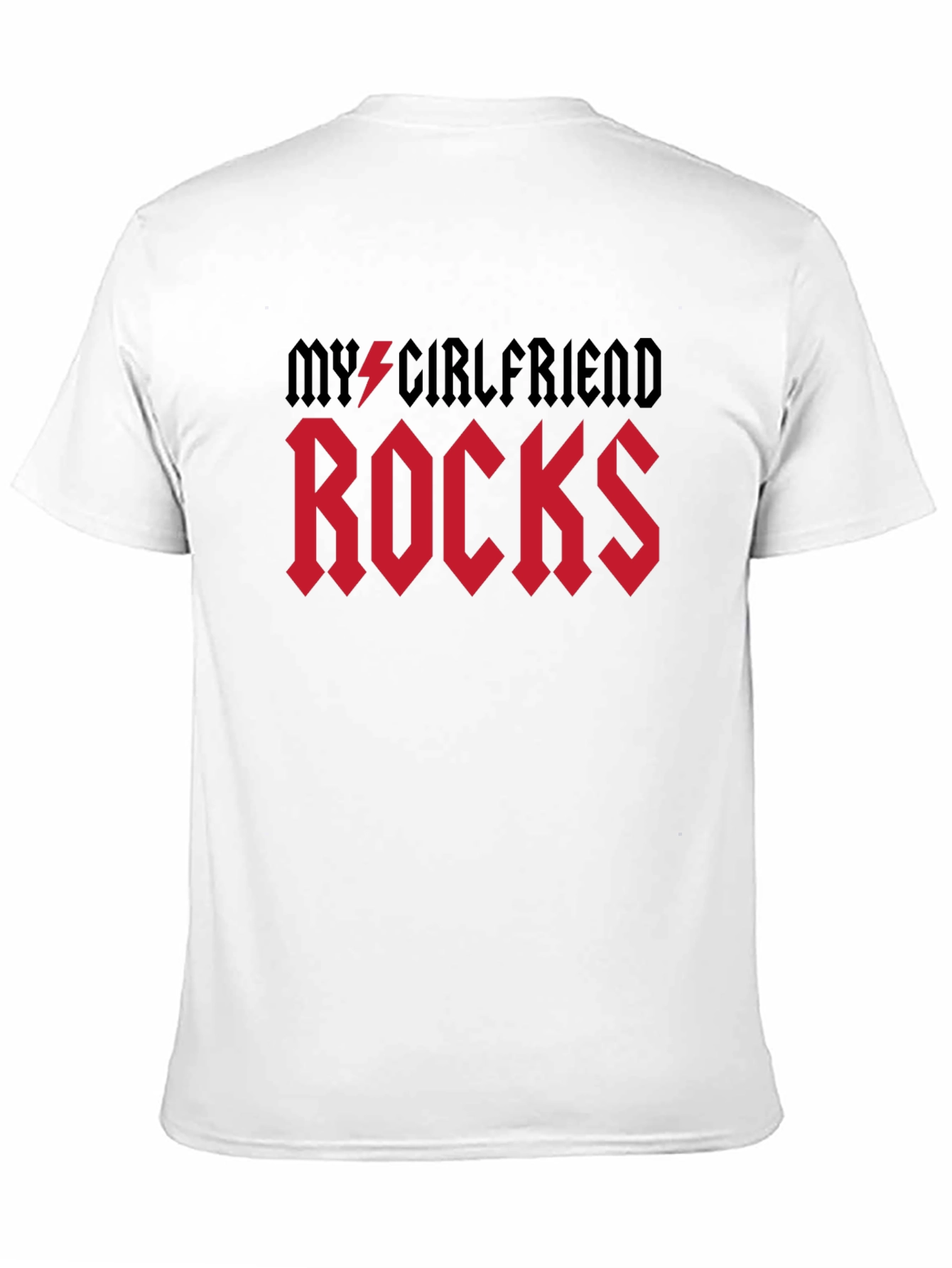 My Girlfriend Rocks T-Shirt, Black Graphic Tee - 11