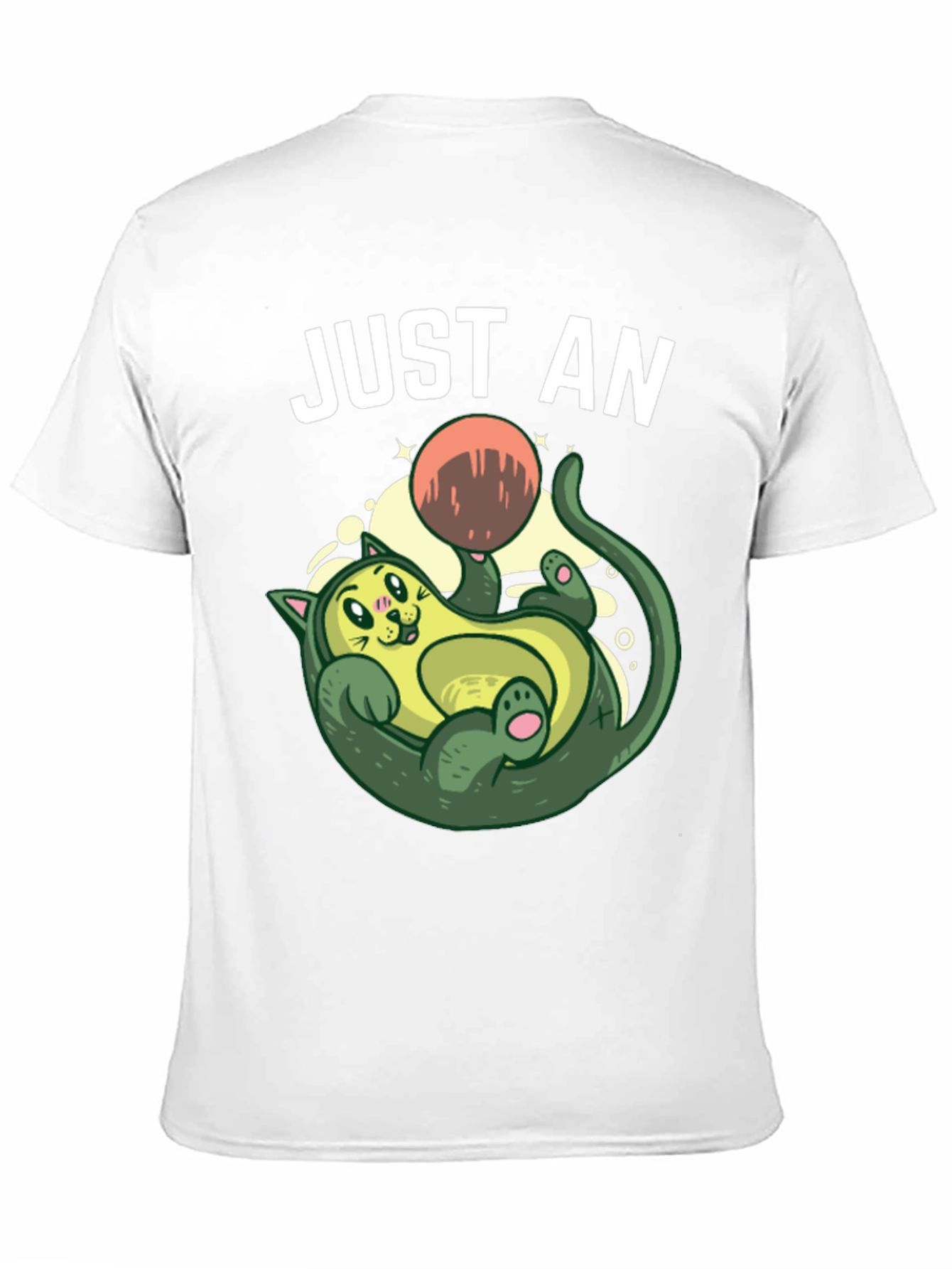 Black Avocado Cat T-Shirt - Funny Graphic Tee view 11