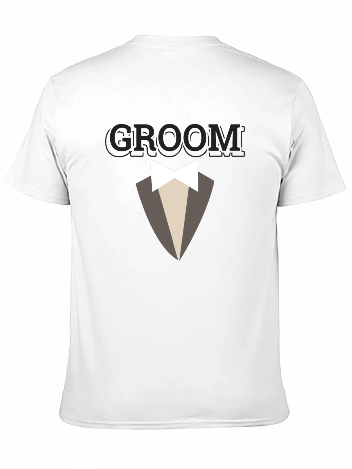 Black Groom Tuxedo T-Shirt - Bachelor Party Tee view 11