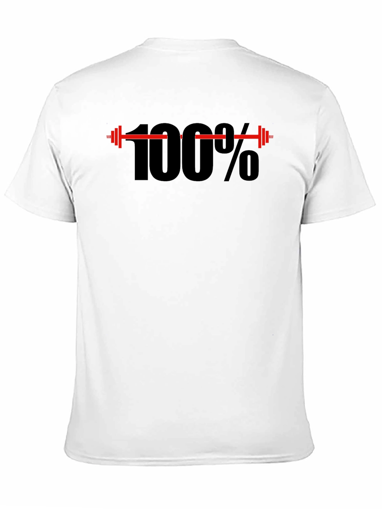 Black 100% Workout Black T-Shirt view 11