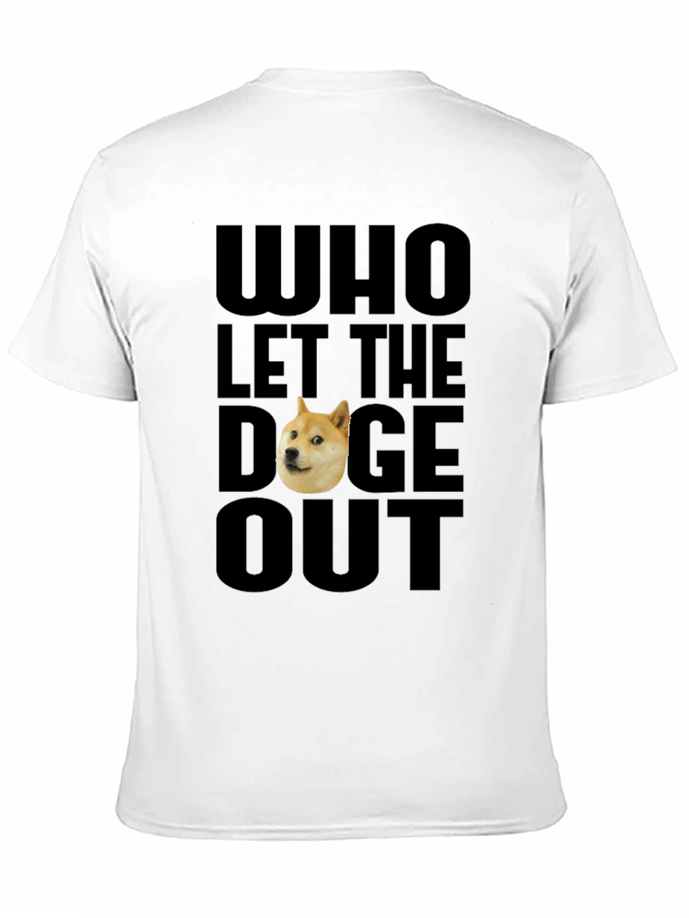 Black Who Let The Doge Out T-Shirt view 11