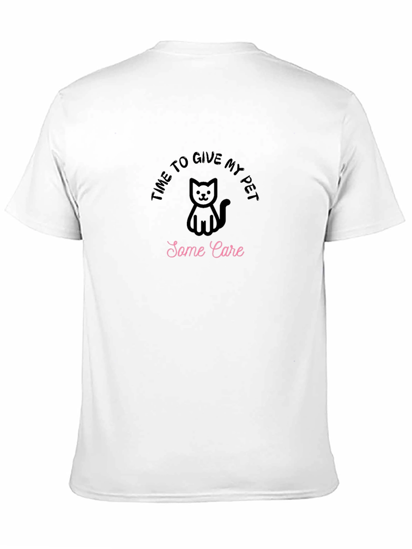 Black Time to Give My Pet Some Care Black T-Shirt view 11