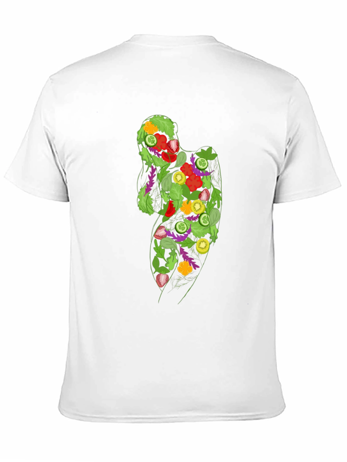 Salad Silhouette Graphic Tee - Eat Your Veggies! - 11