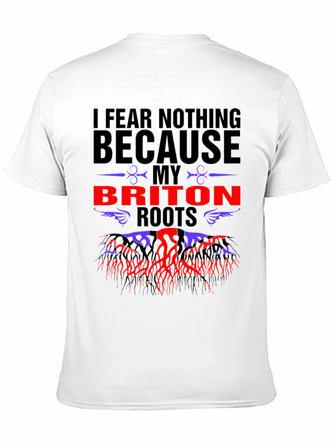 Black Briton Roots T-Shirt - I Fear Nothing Tee view 11