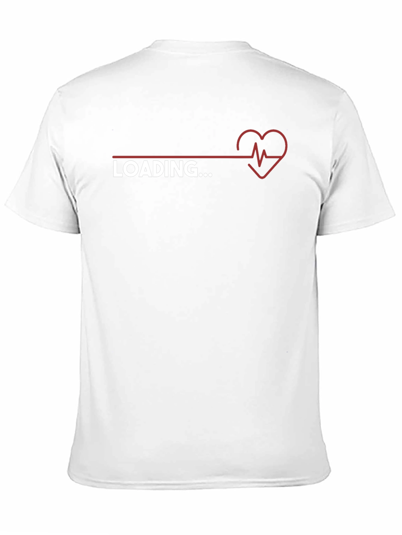 Black Loading Heartbeat Graphic Tee - Trendy Novelty Shirt view 11