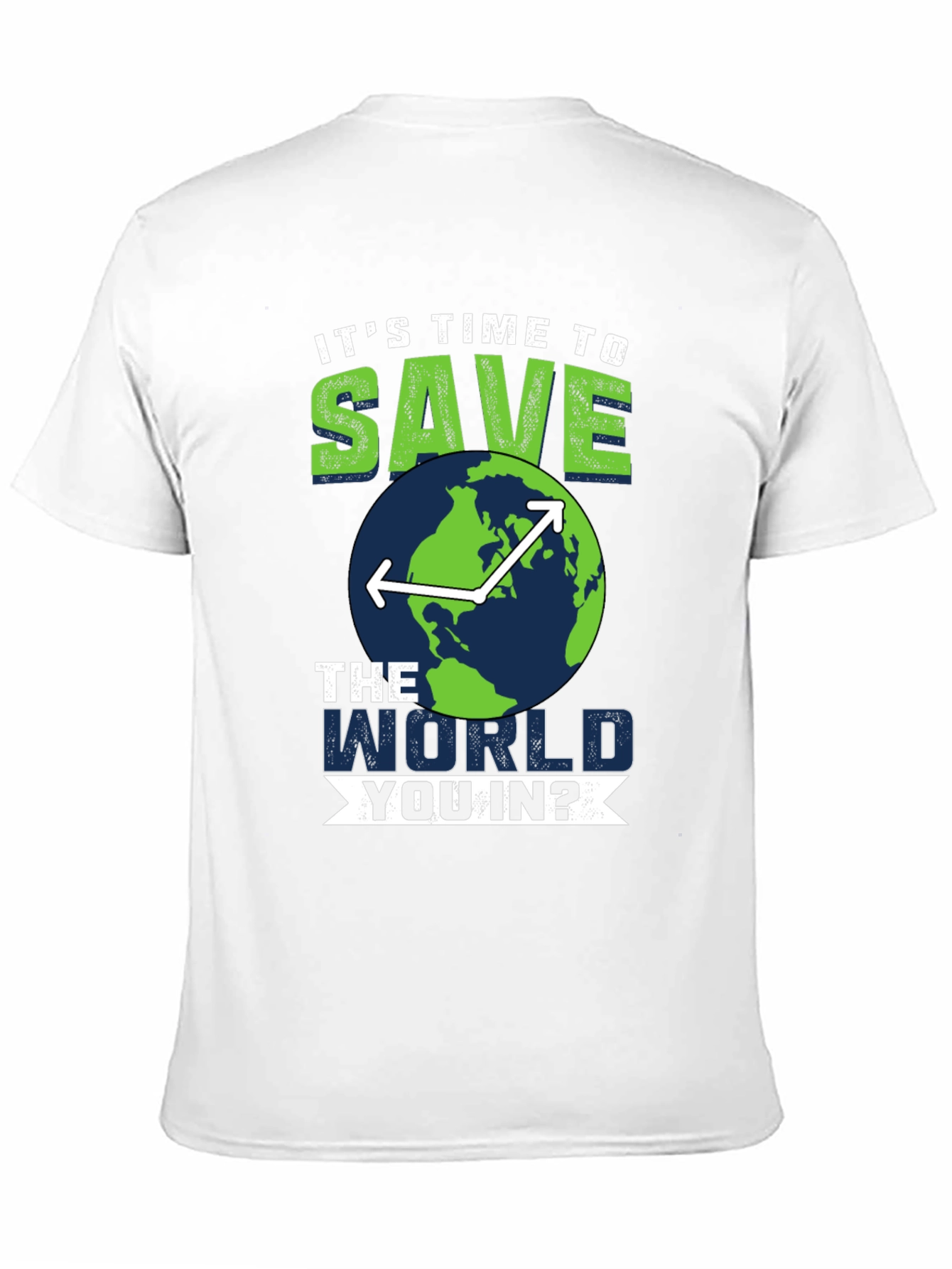 Black Save the World T-Shirt - Environmentally Conscious Tee view 11