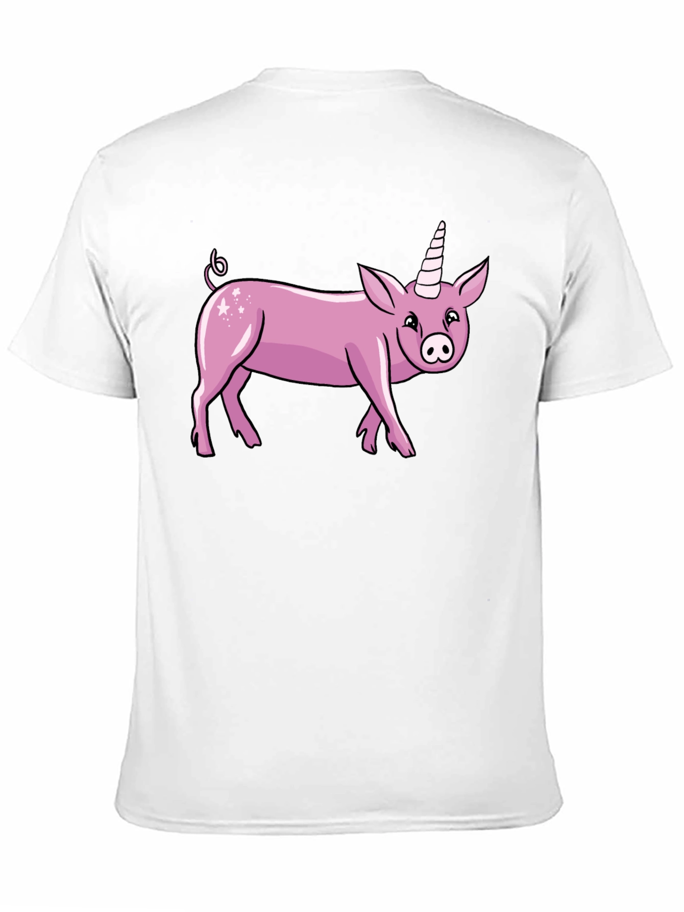 Black Pig Unicorn Graphic T-Shirt view 11