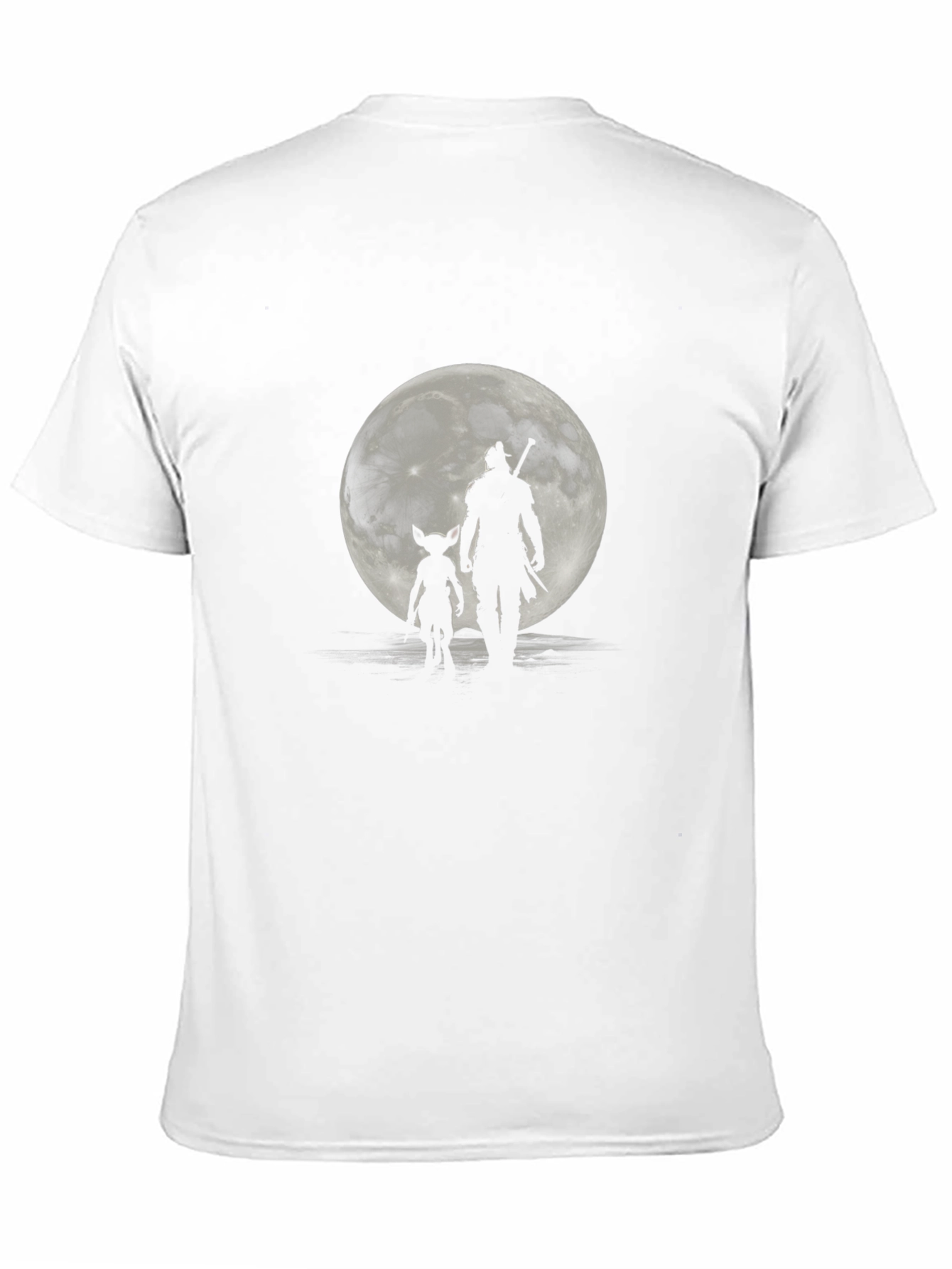 Black Moonlit Duo Black Graphic Tee view 11
