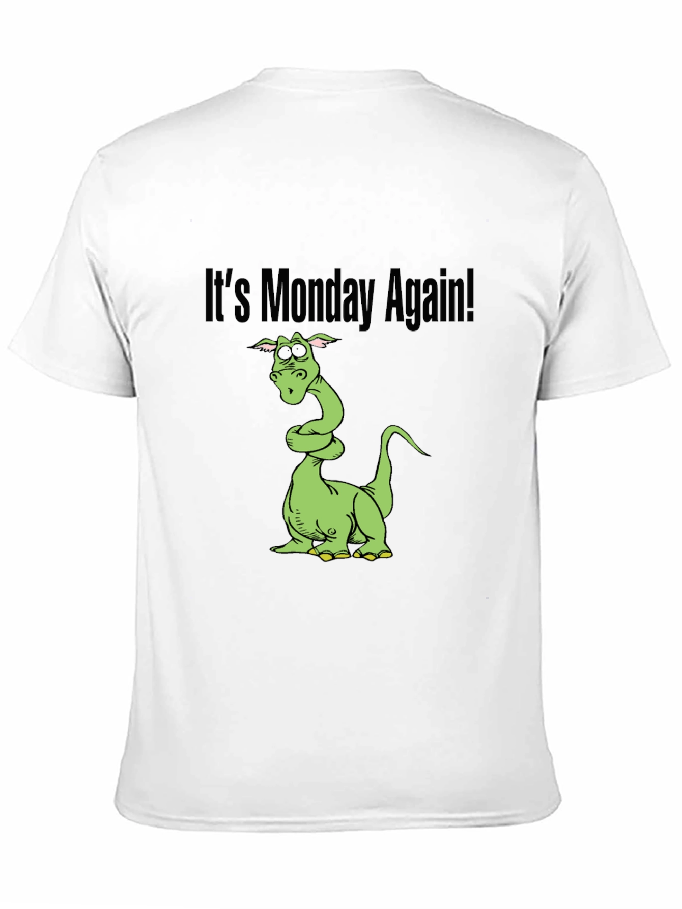 Black It's Monday Again Black T-Shirt view 11