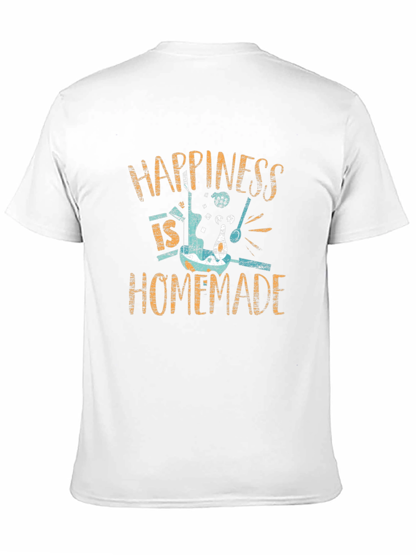 Black Happiness Is Homemade Black Graphic Tee view 11