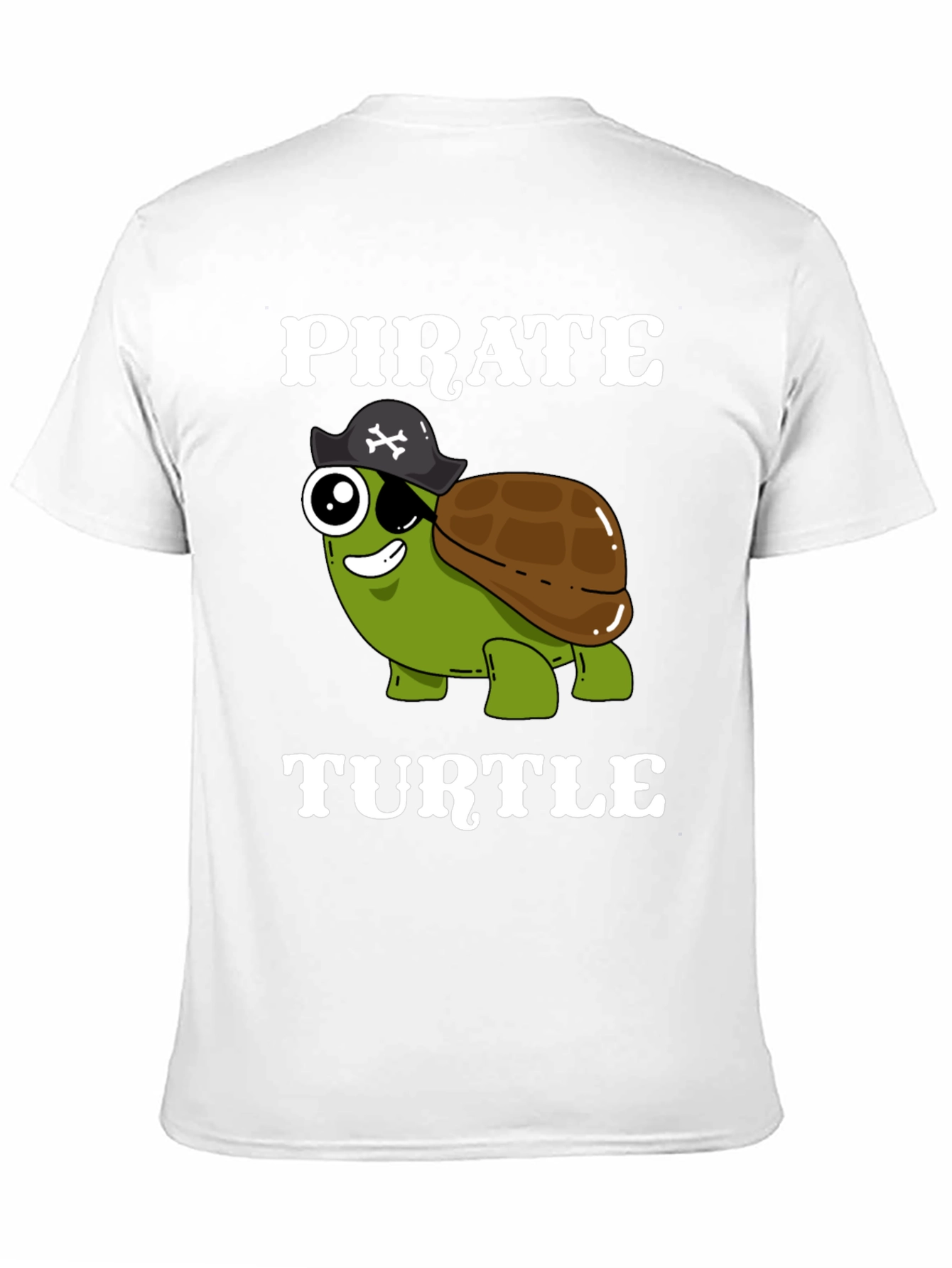 Black Pirate Turtle T-Shirt - Funny Cartoon Tee view 11