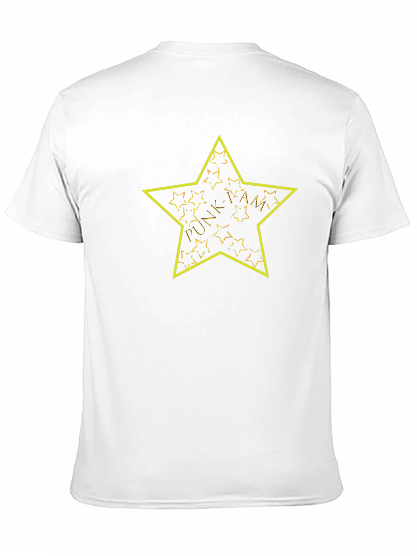 Black Punk-I-Am Star Graphic Tee - Black Cotton T-Shirt view 11
