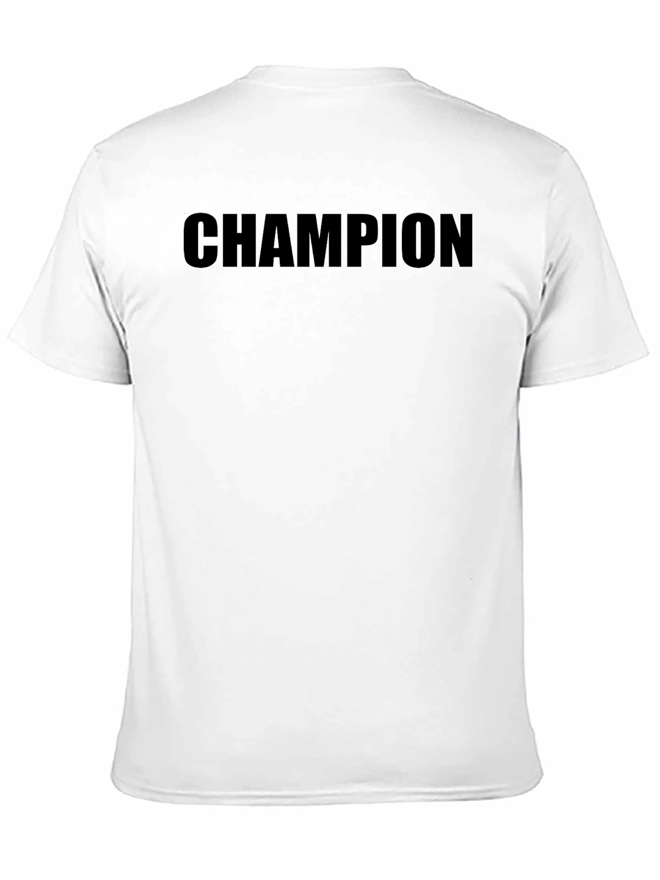 Black Champion Black T-Shirt - Bold Statement Tee view 11