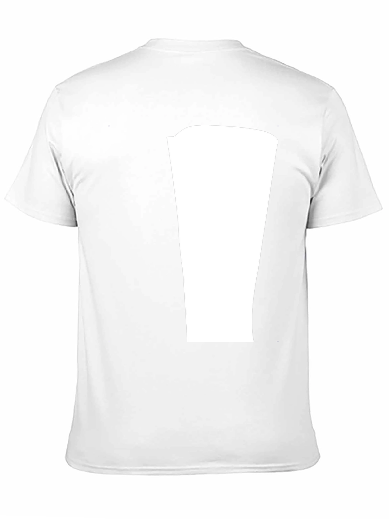 Black Modern Black T-Shirt with Blank Center Panel view 11