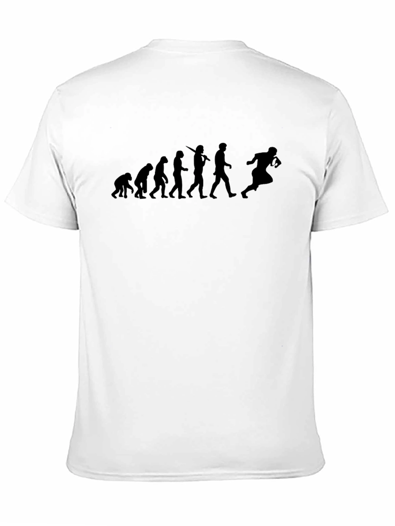Black Evolution of Football T-Shirt - Black Graphic Tee view 11