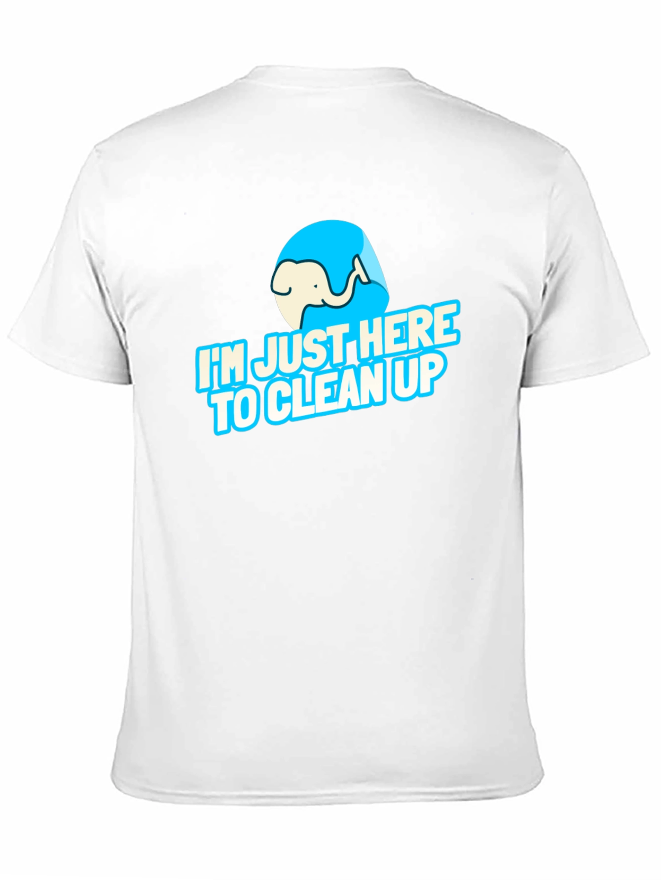 Black I'm Just Here to Clean Up Graphic Tee view 11