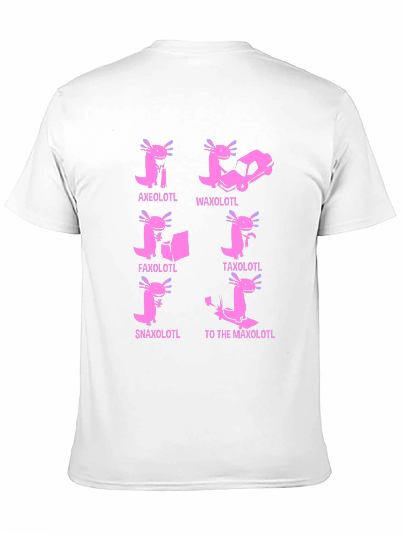 Black Axolotl Pun T-Shirt: Humorous Amphibian Tee view 11