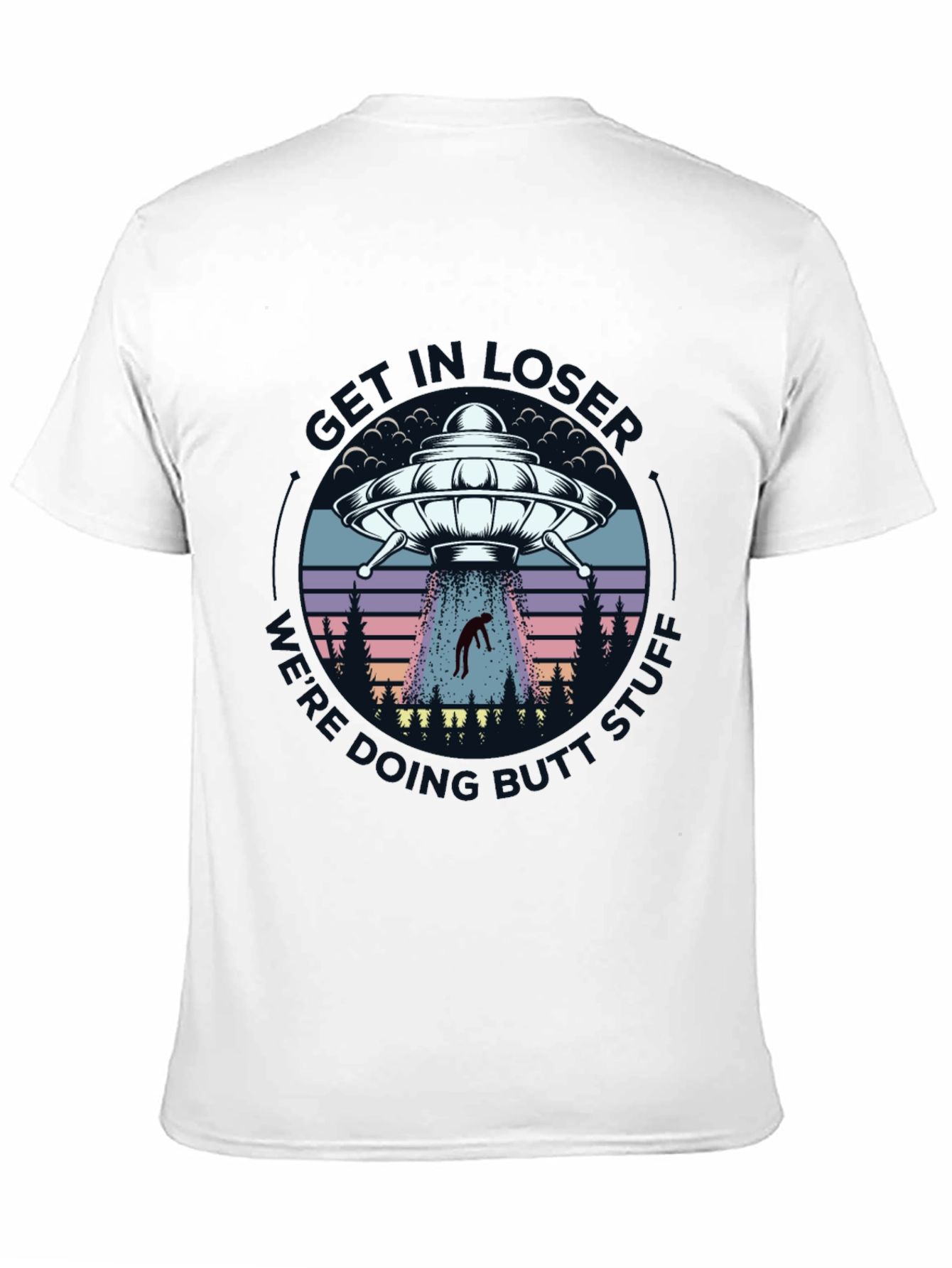 Black Alien Abduction Graphic Tee - Sci-Fi Humor view 11
