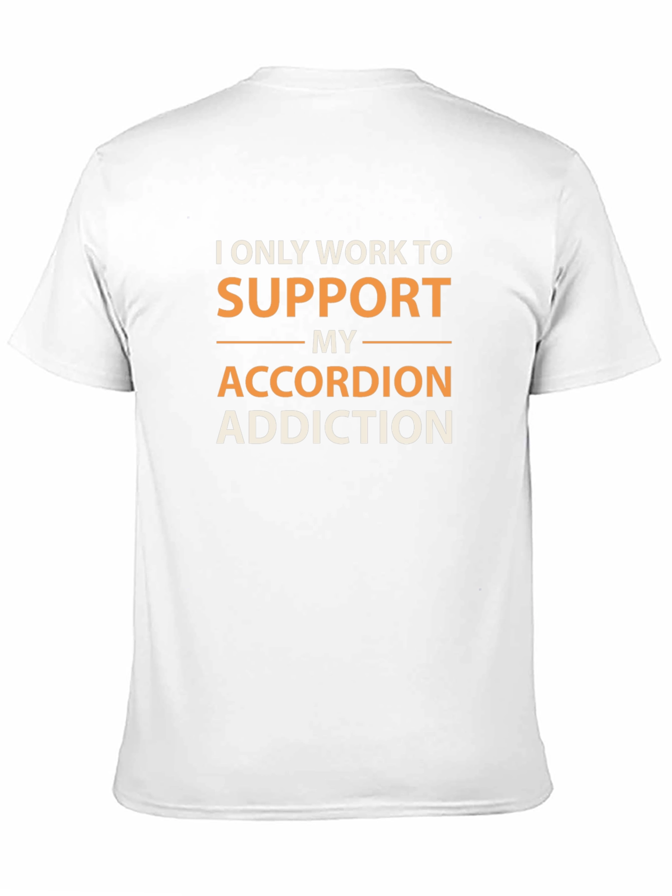 Black Accordion Addiction T-Shirt - Funny Musician Tee view 11