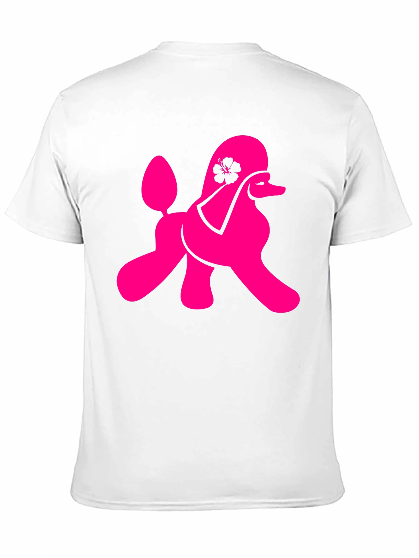 Black Poodle Graphic Tee - Black Cotton Blend T-Shirt view 11