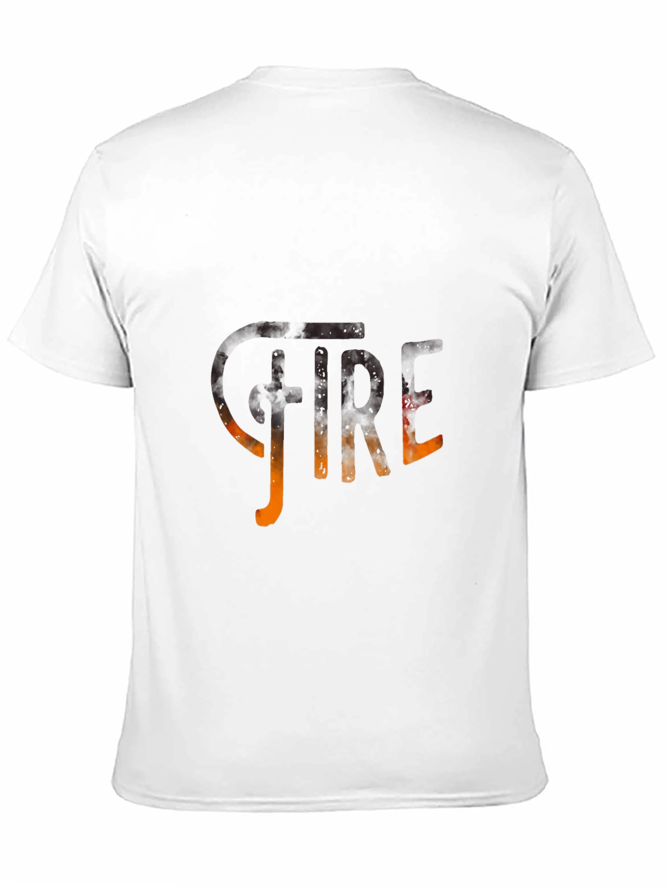 Black Black FIRE Graphic Print Men's T-Shirt view 11