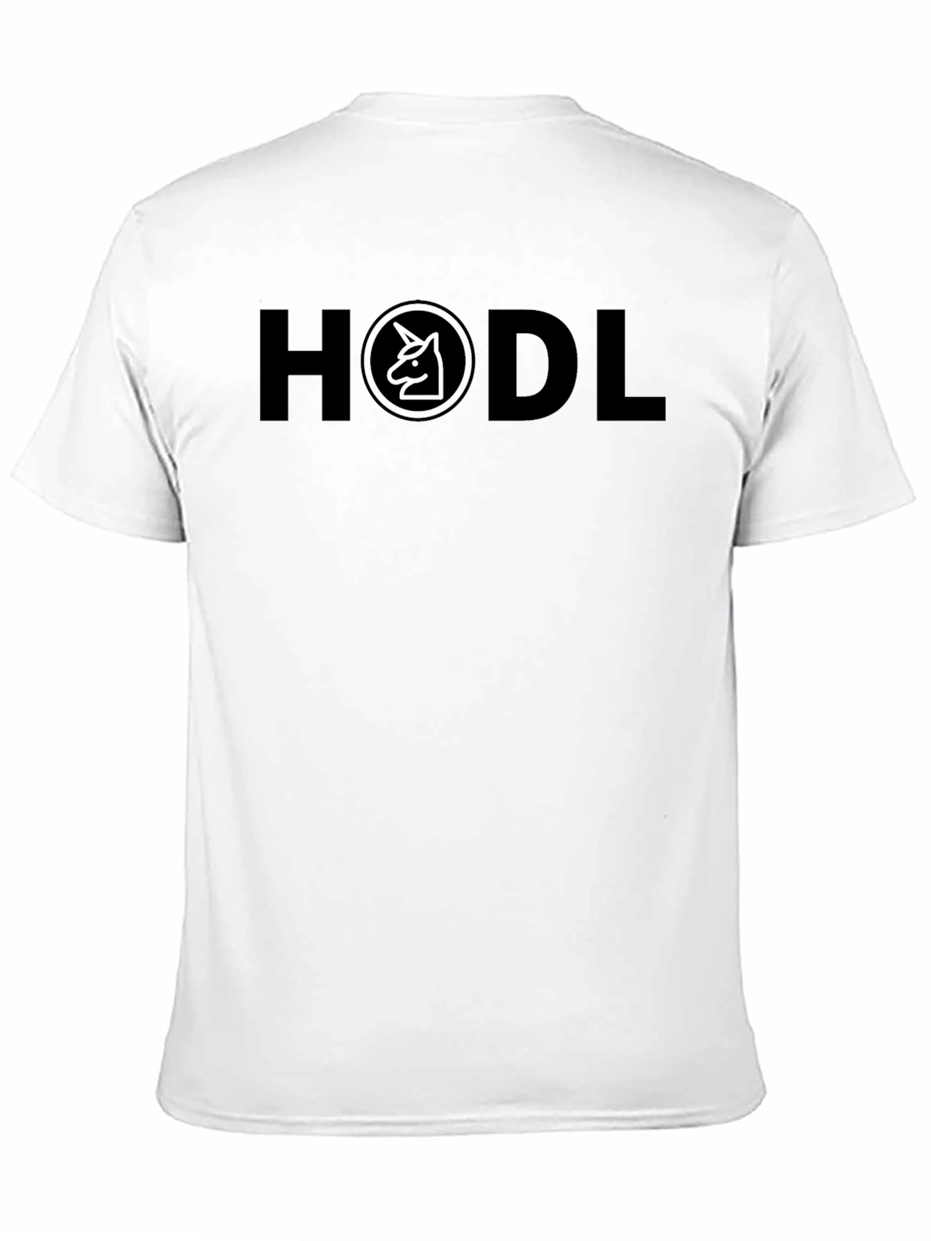 Black HODL Crypto Unicorn Black T-Shirt view 11