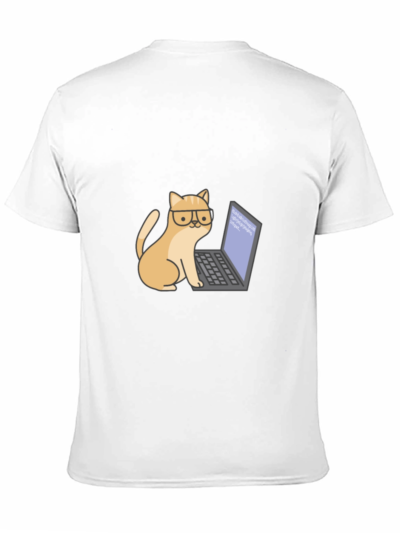 Black Cat Programmer T-Shirt - Cute & Geeky view 11