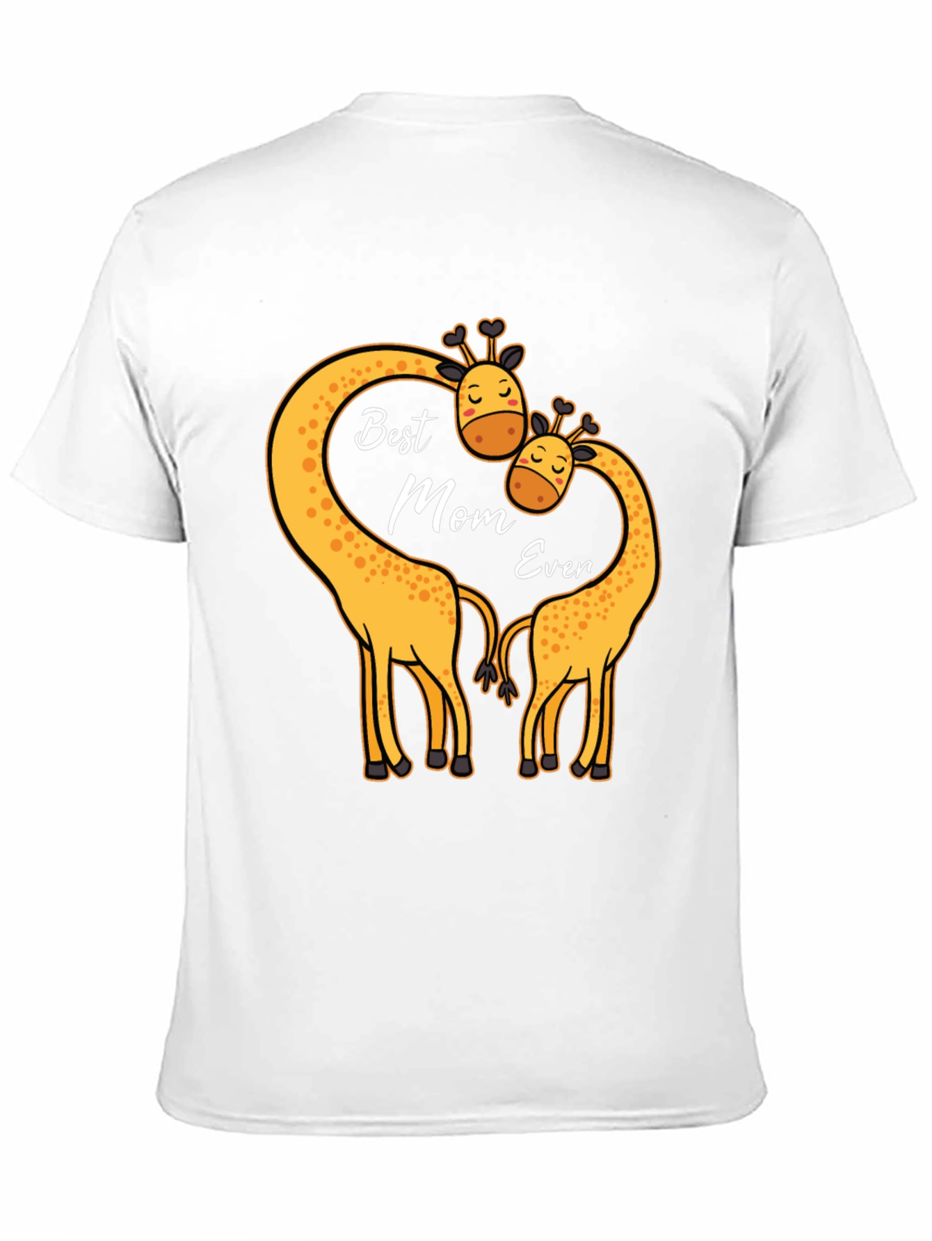 Black Best Mom Ever Giraffe T-Shirt view 11
