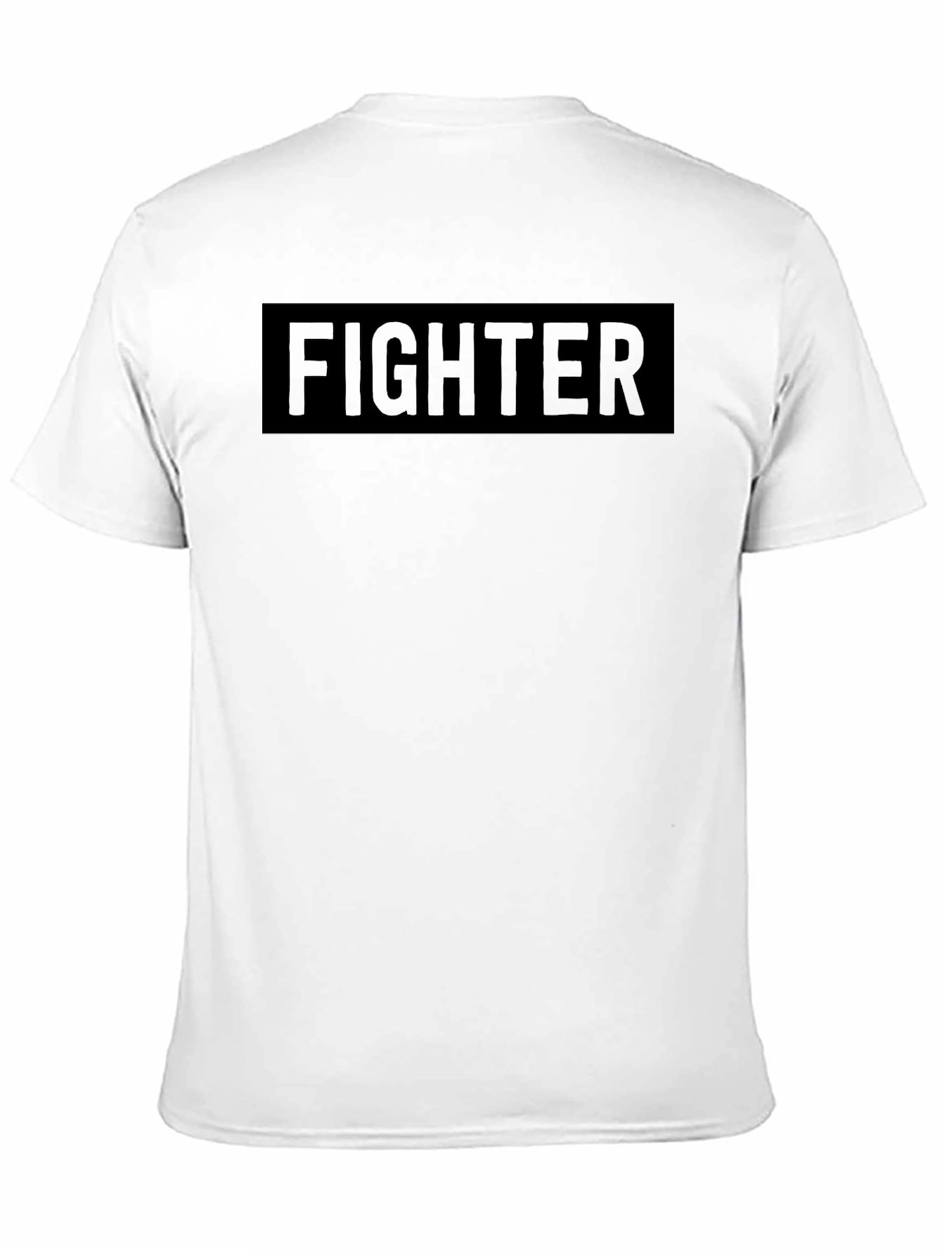 Black Fighter Graphic Tee - Black Crew Neck view 11