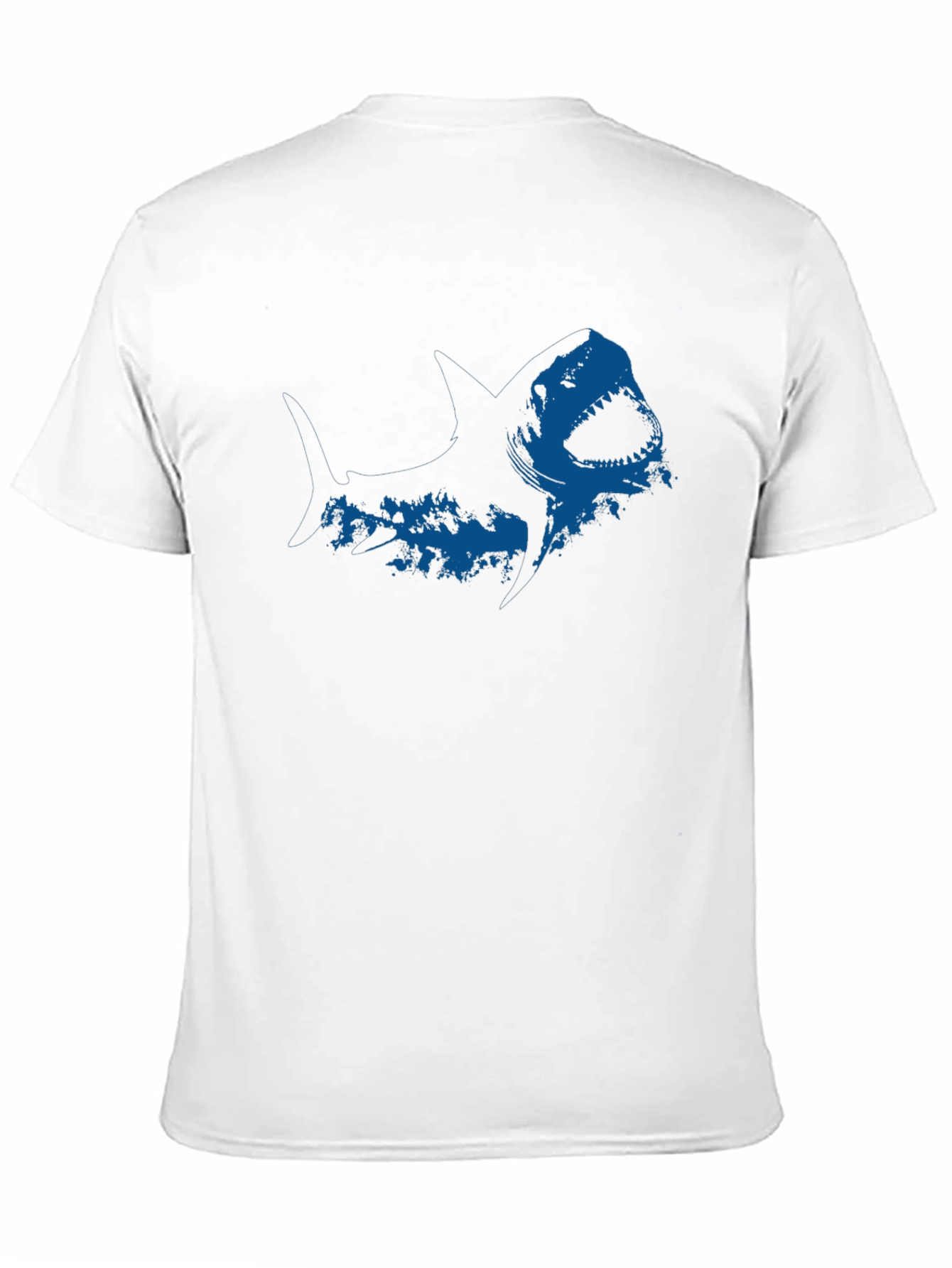 Black Shark Graphic Black T-Shirt view 11