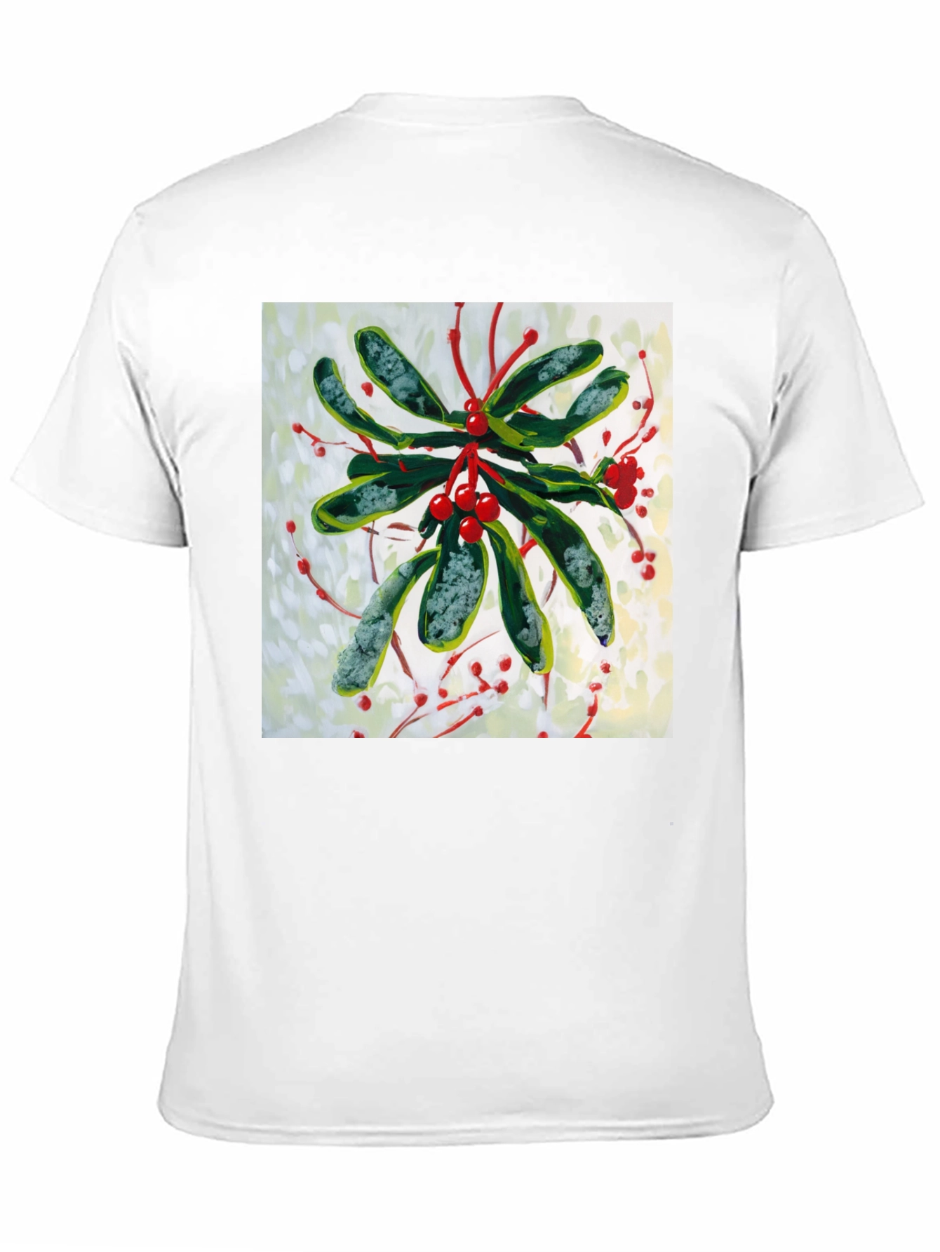 Black Mistletoe Graphic Tee - Holiday Style view 11
