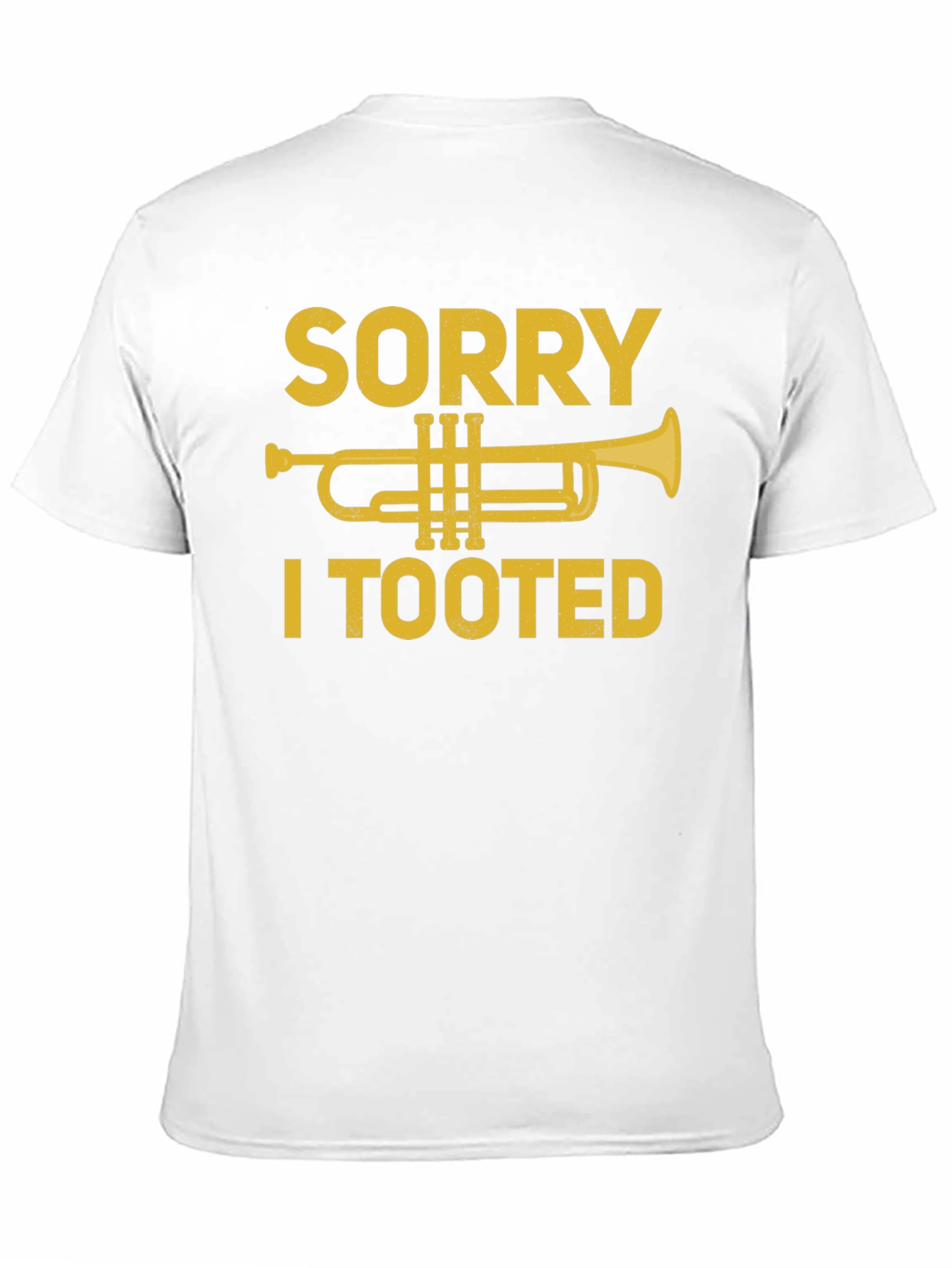 Black Sorry I Tooted Trumpet T-Shirt - Funny Music Tee view 11