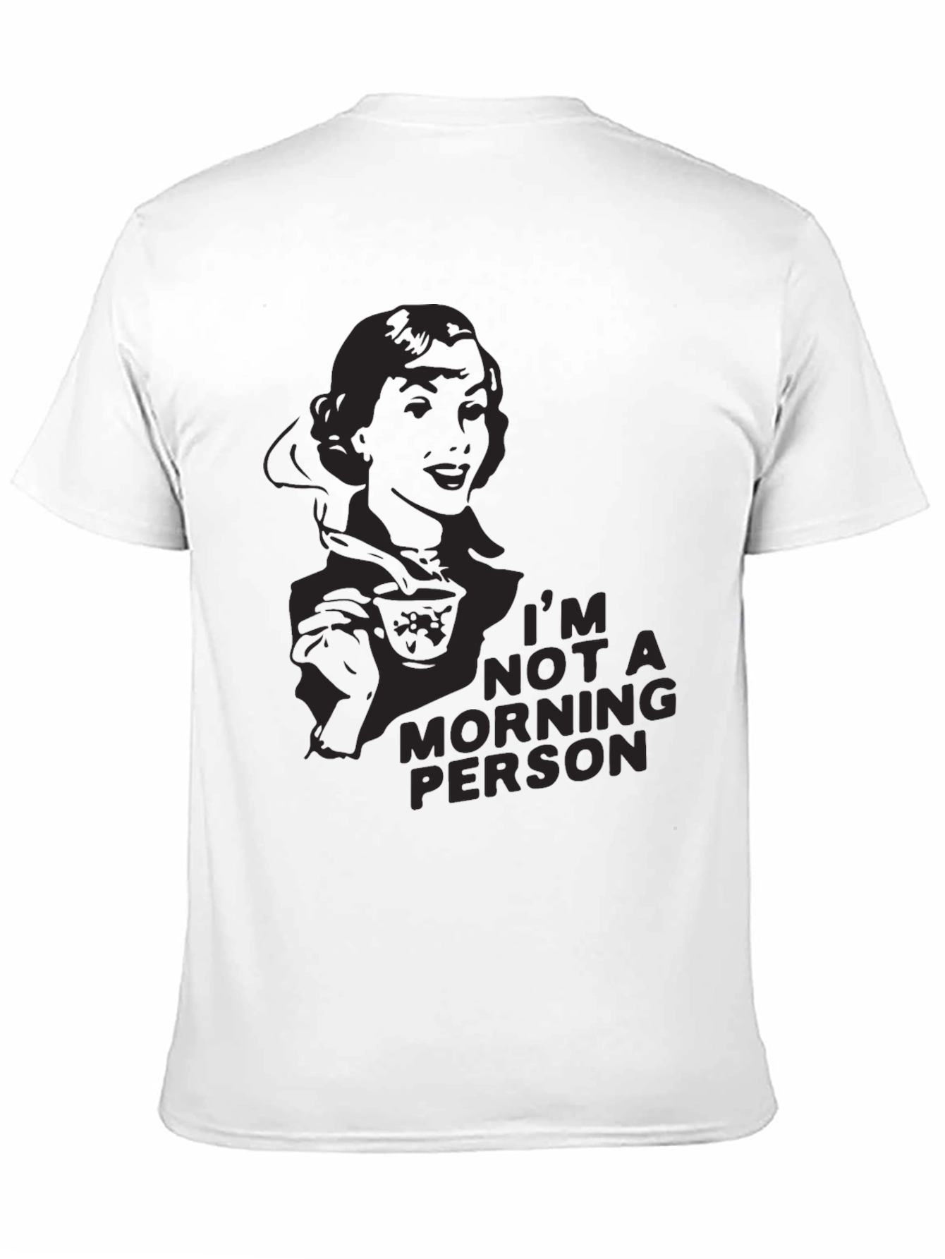 Black I'm Not A Morning Person Graphic T-Shirt view 11