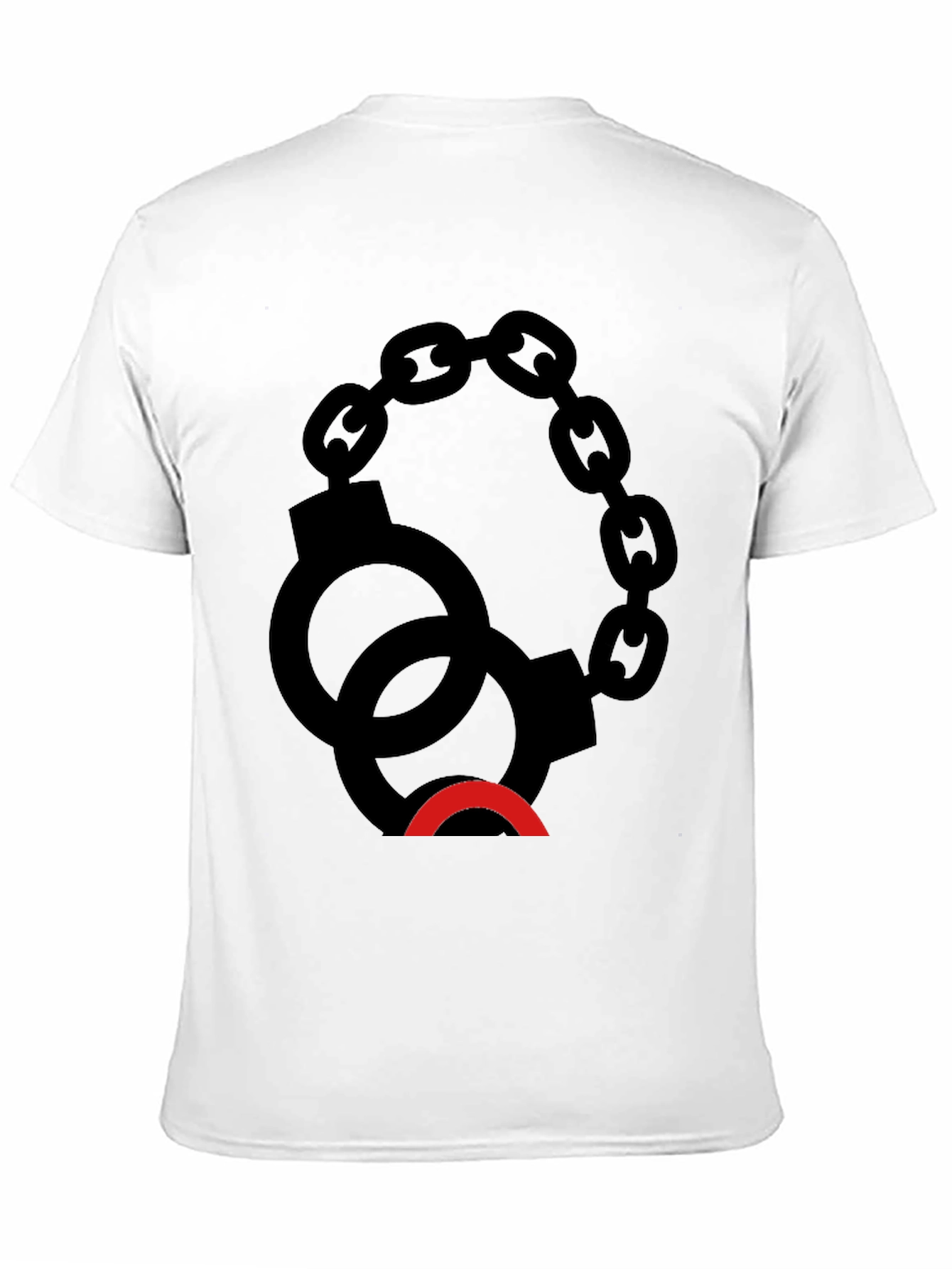 Black Handcuff Graphic Tee - Edgy Style view 11