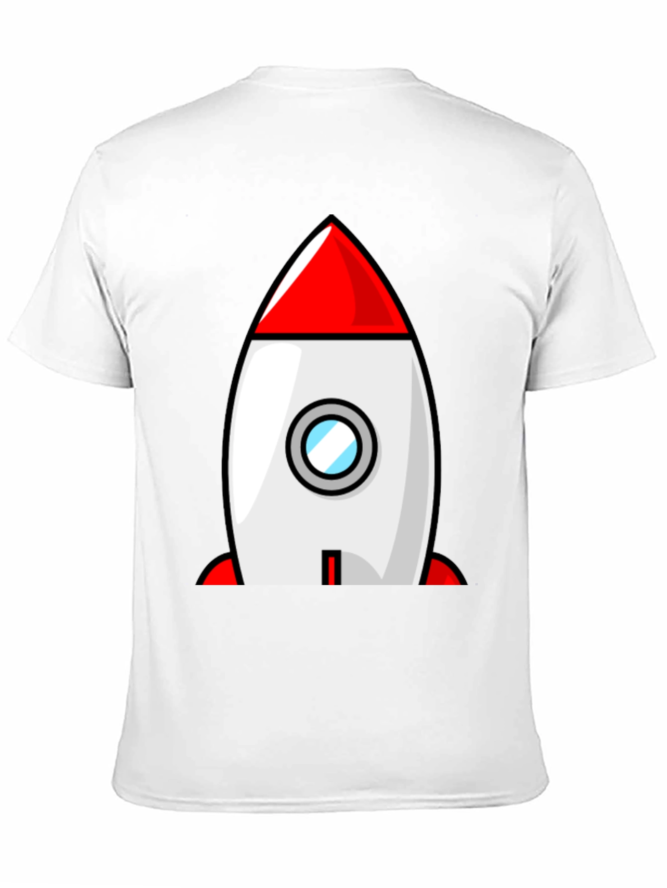Black Rocket Ship Graphic Tee - Blast Off in Style! view 11