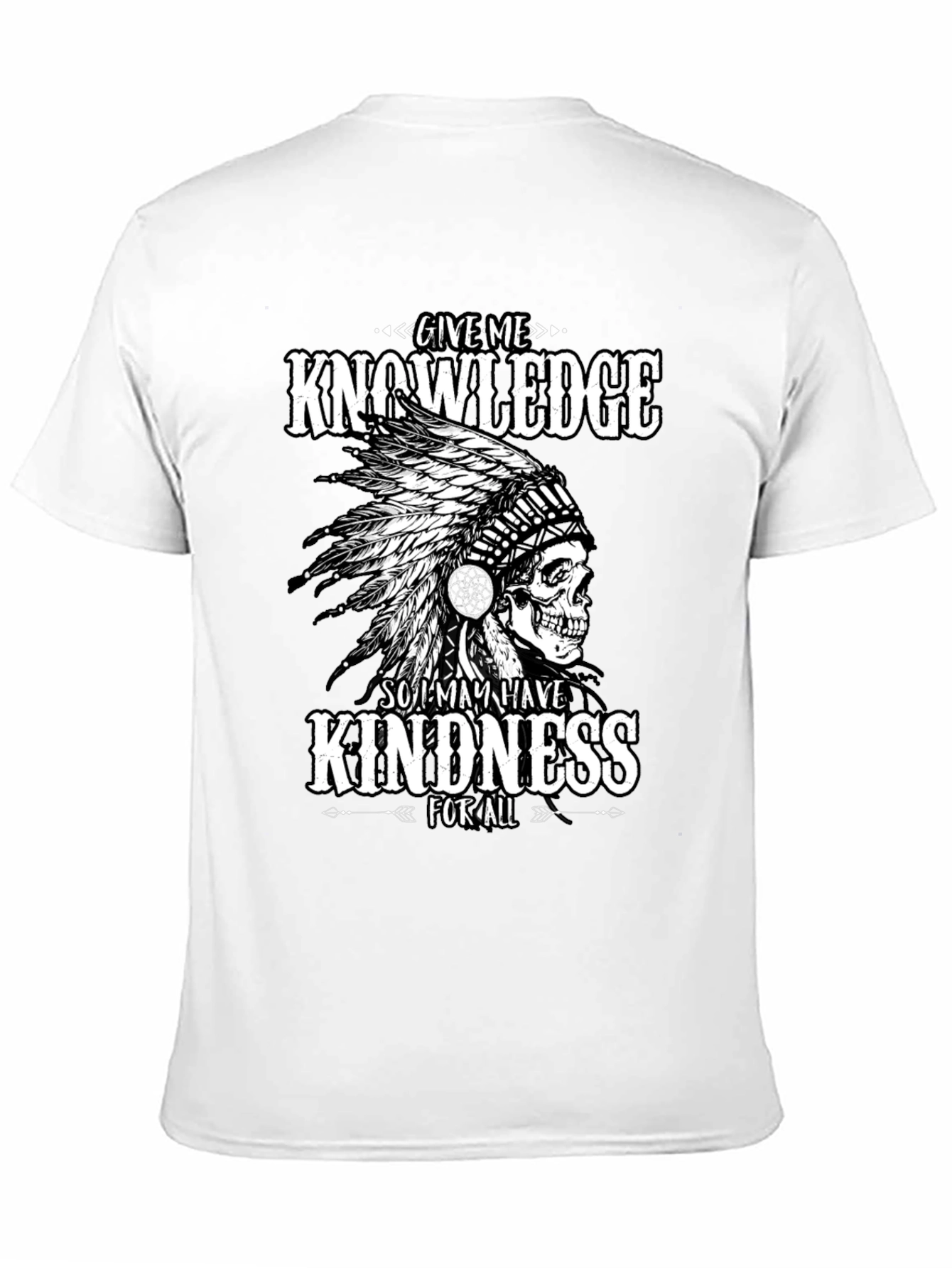 Black Knowledge & Kindness Graphic T-Shirt view 11