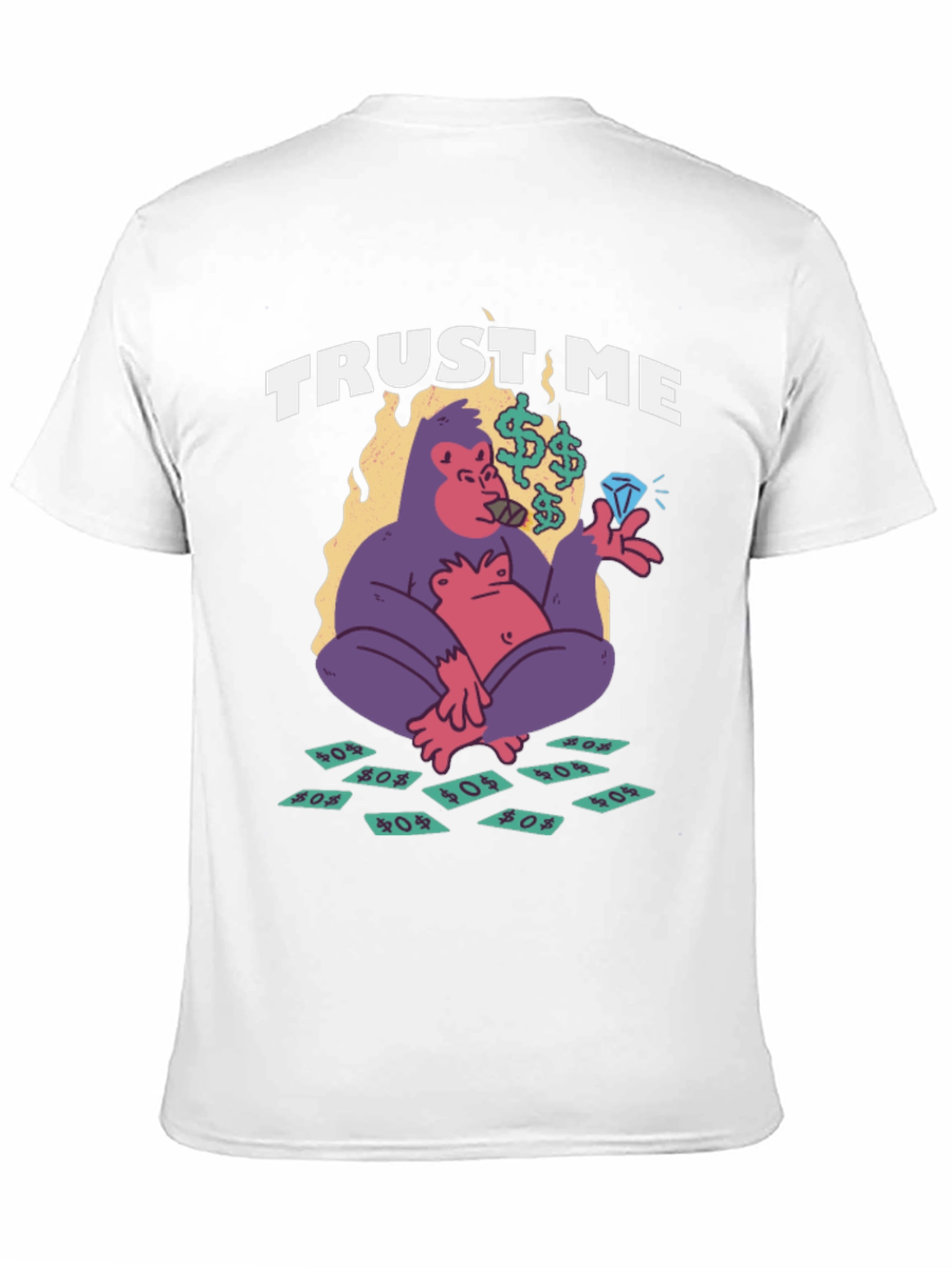 Black Trust Me Gorilla Graphic Tee view 11